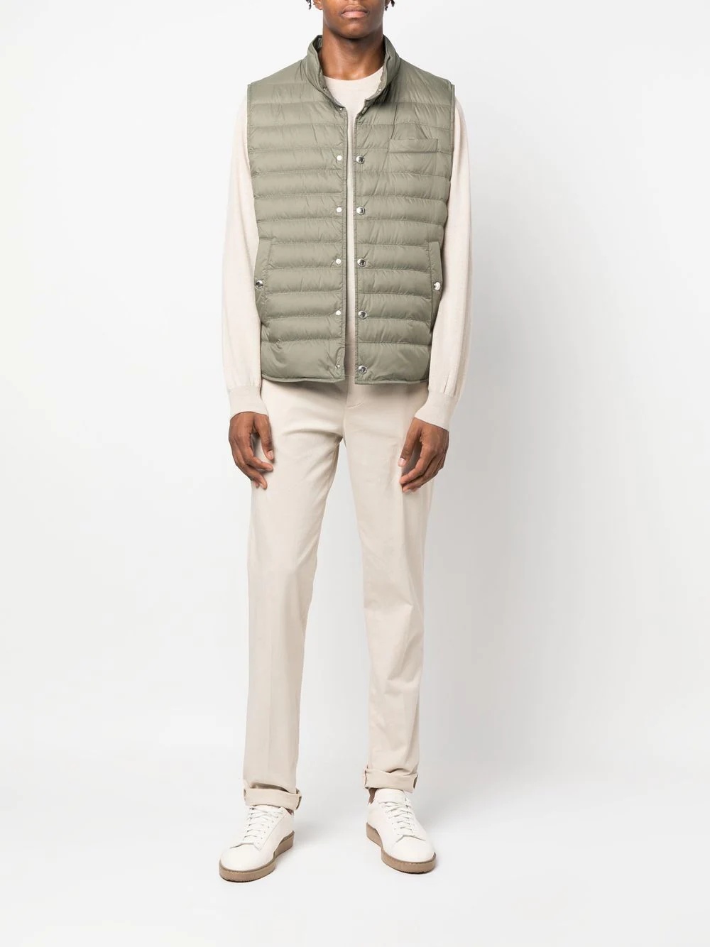 button-up padded gilet - 2