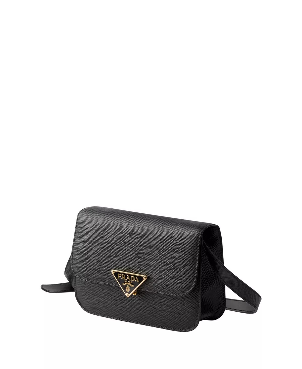 Saffiano Leather Flap Shoulder Bag - 3