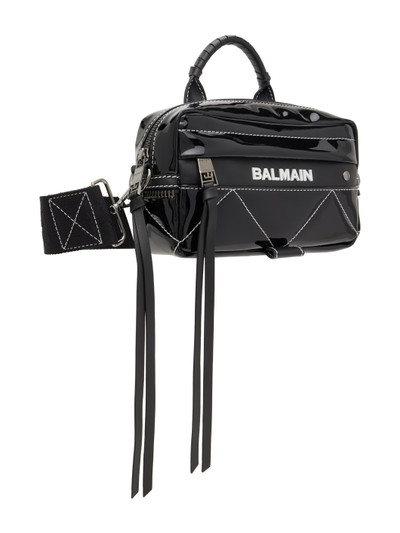 Balmain Black Logo Print Bag outlook