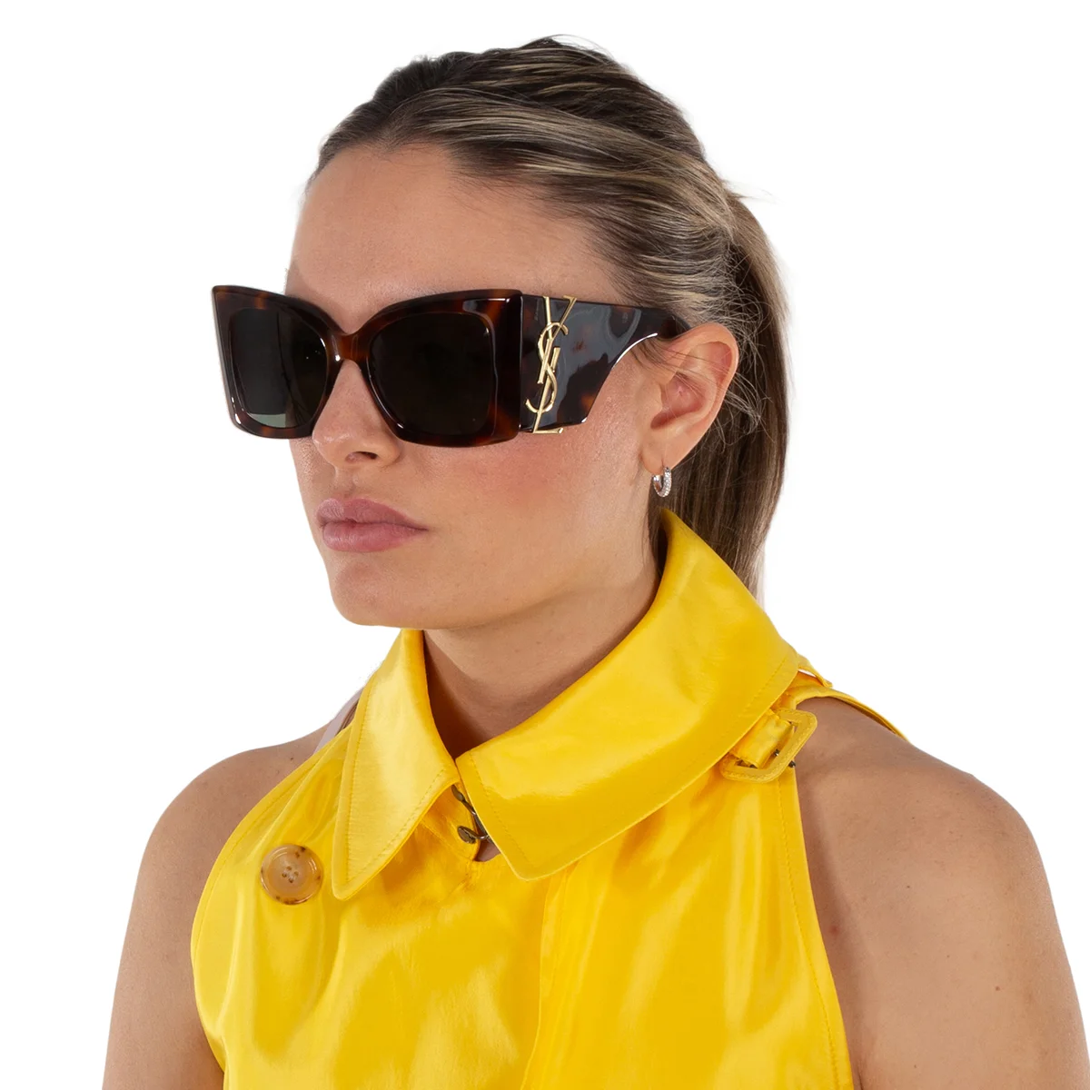 Open Box - Saint Laurent Green Butterfly Ladies Sunglasses SL M119 BLAZE 002 54 - 1