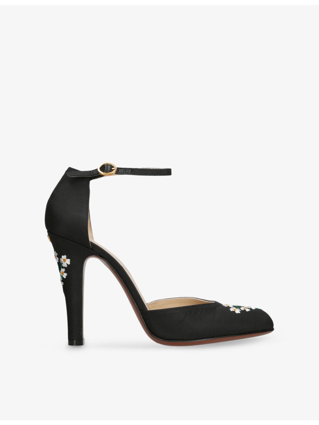 Hi Dolly Leather Heeled Courts - 1