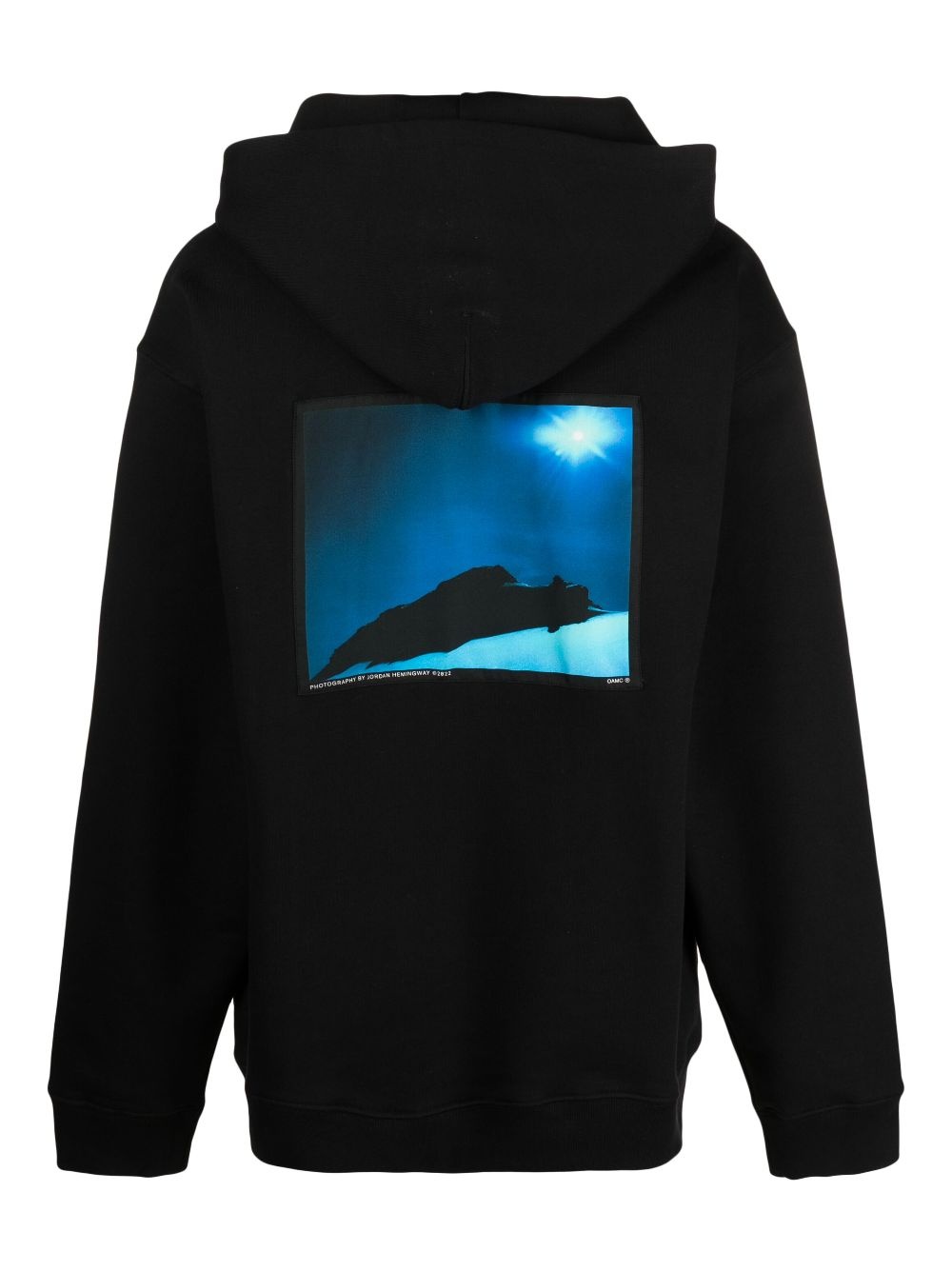 logo-print drawstring hoodie - 2