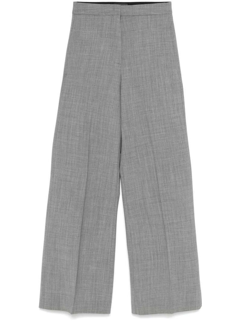 mélange-effect trousers 1