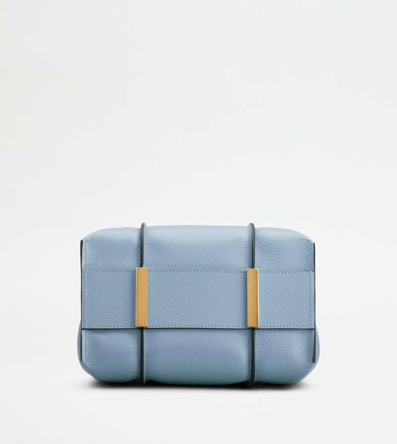T TIMELESS SHOPPING BAG IN LEATHER MINI - LIGHT BLUE 3