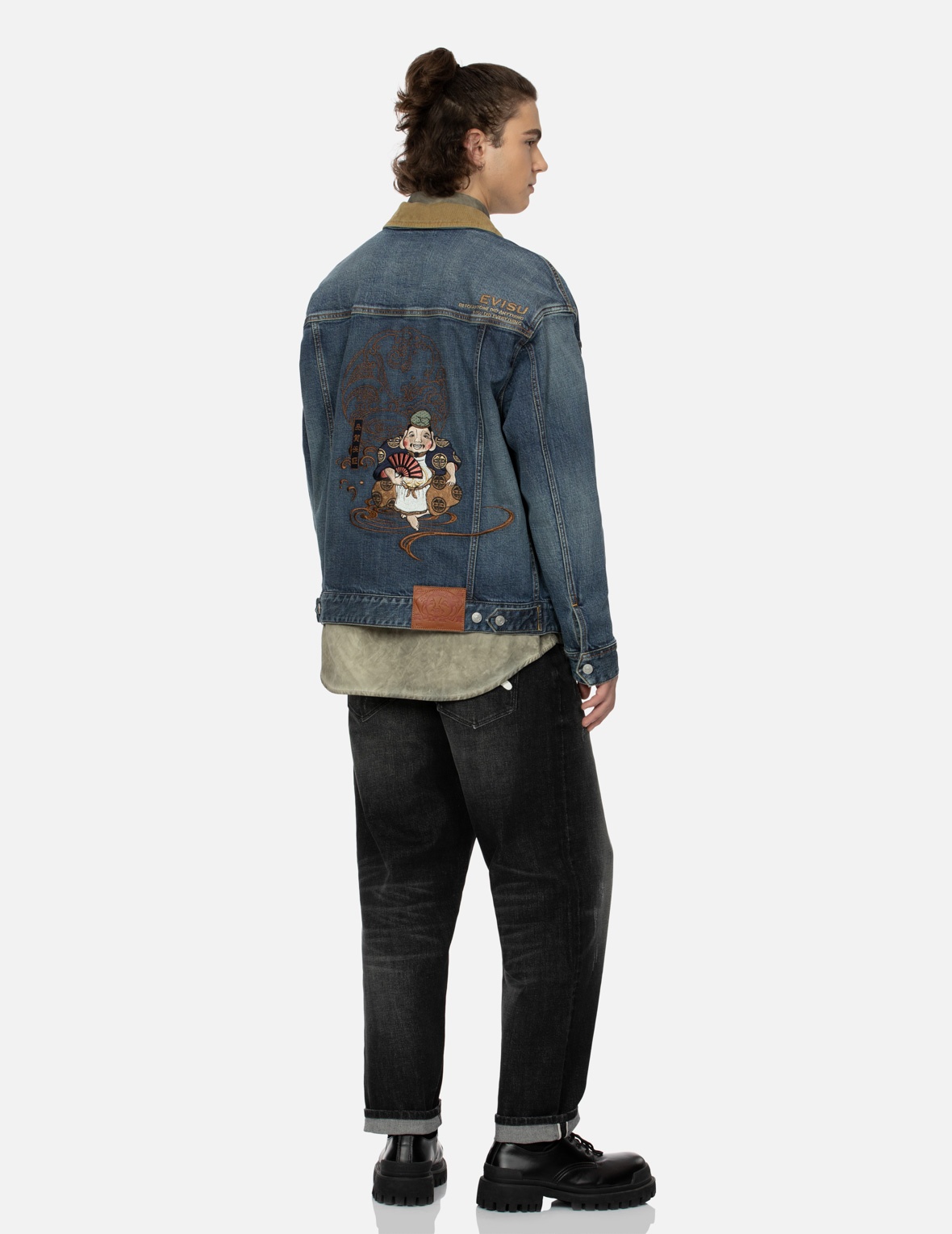 EBISU EMBROIDERY LOOSE FIT DENIM JACKET - 3