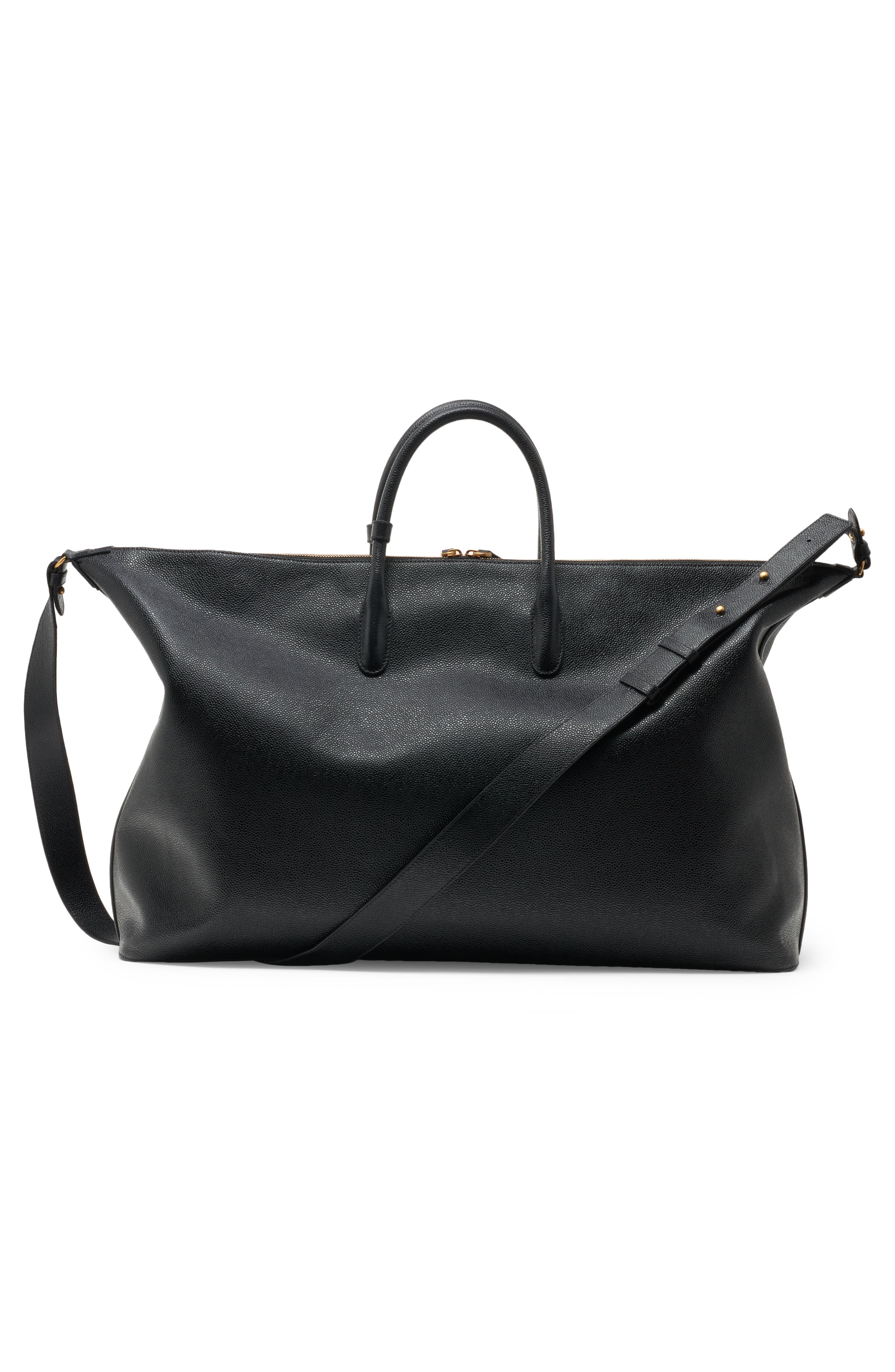 Thom Browne Leather Duffle Bag in Black at Nordstrom - 2