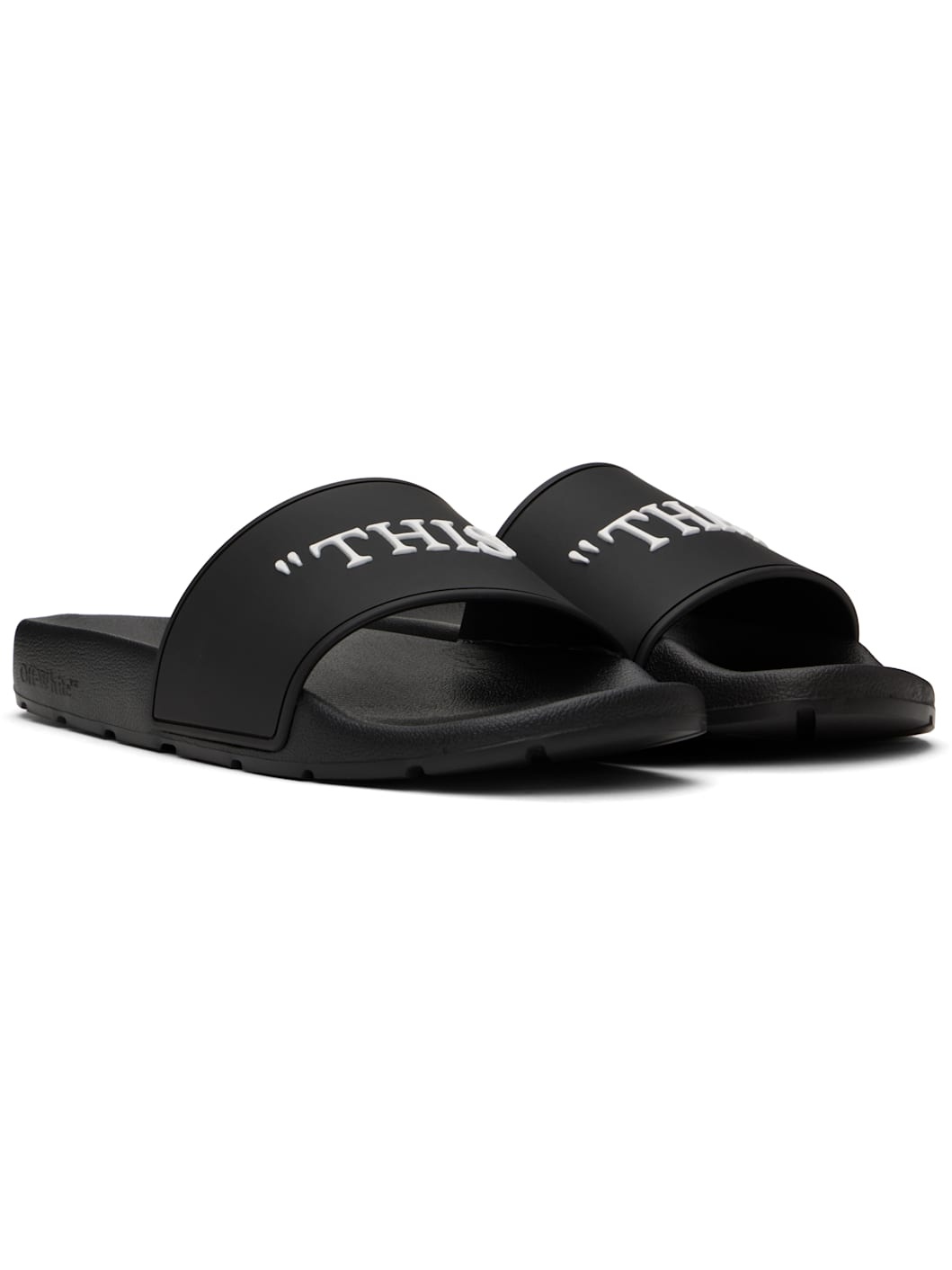 Black 'This That' Pool Slides - 4
