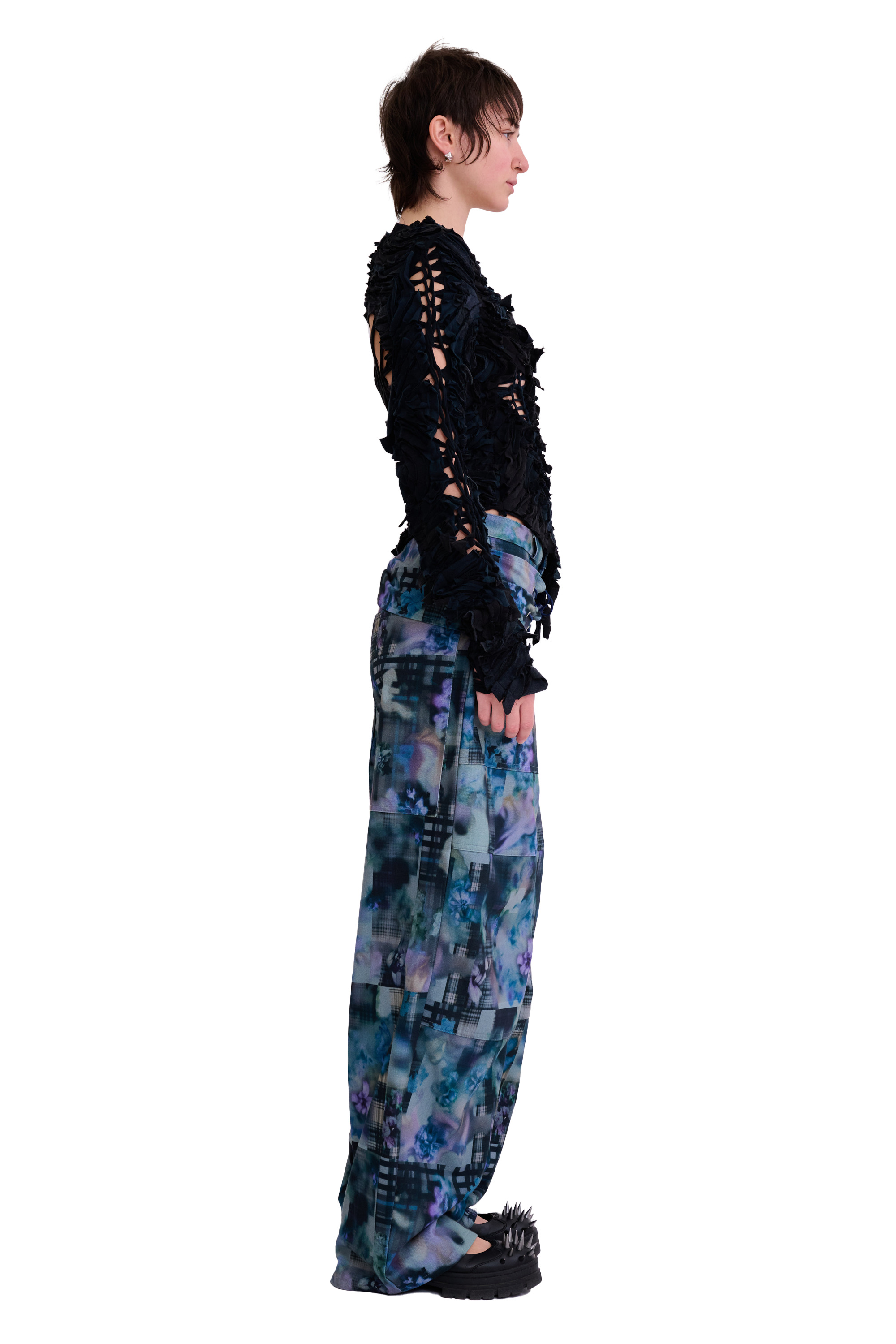 WORN BLACK L/S CHIRP TOP - 4