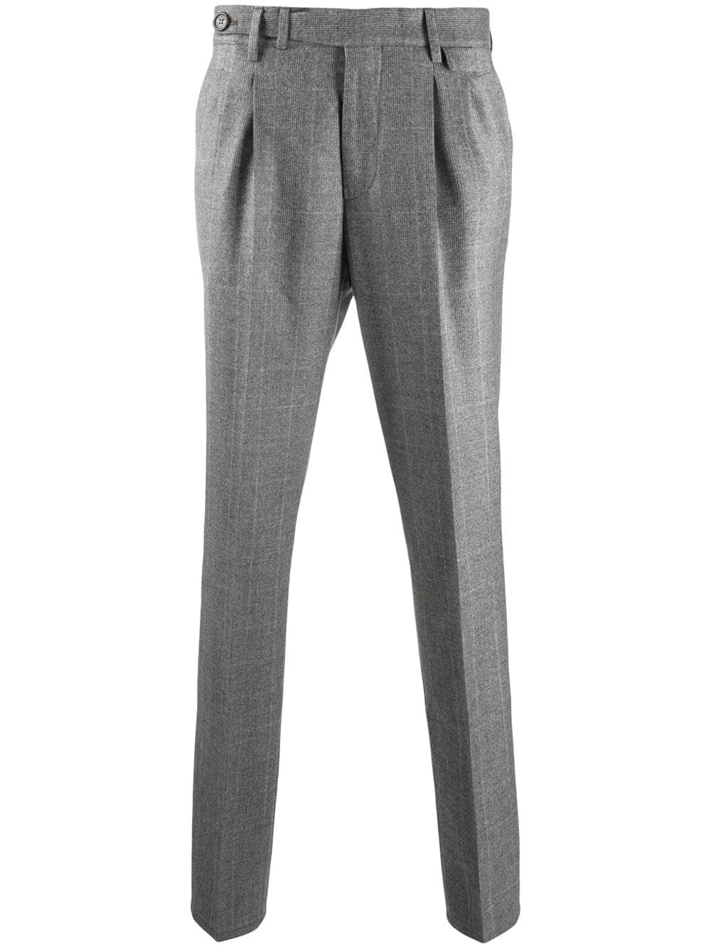 checked tailored trousers - 1