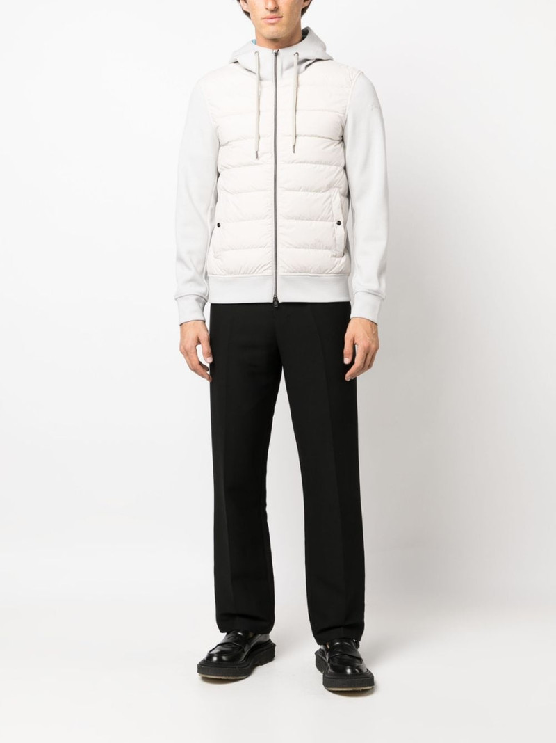 Herno zip-up hooded down jacket outlook