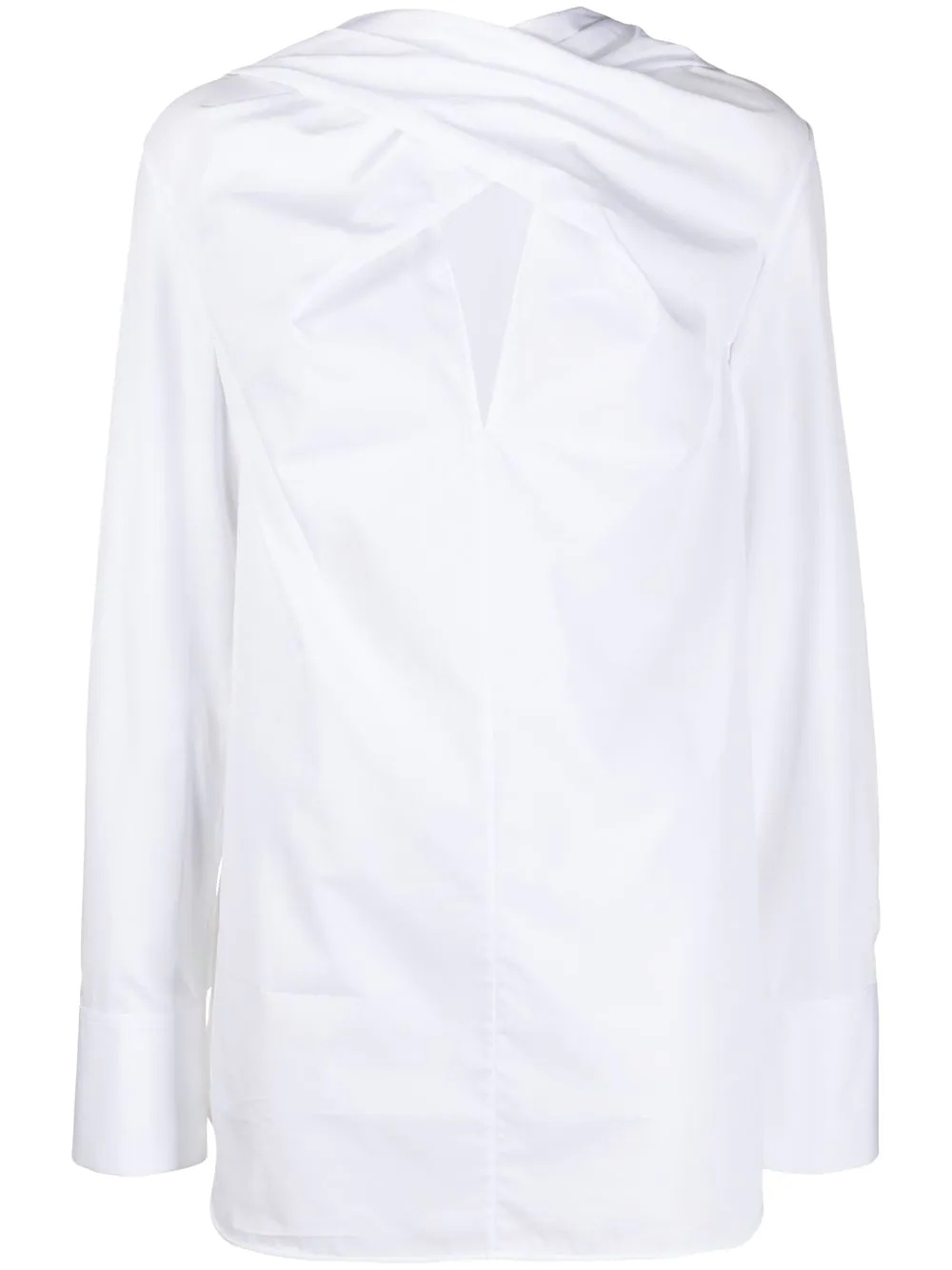 rear tie-fastening shirt - 1