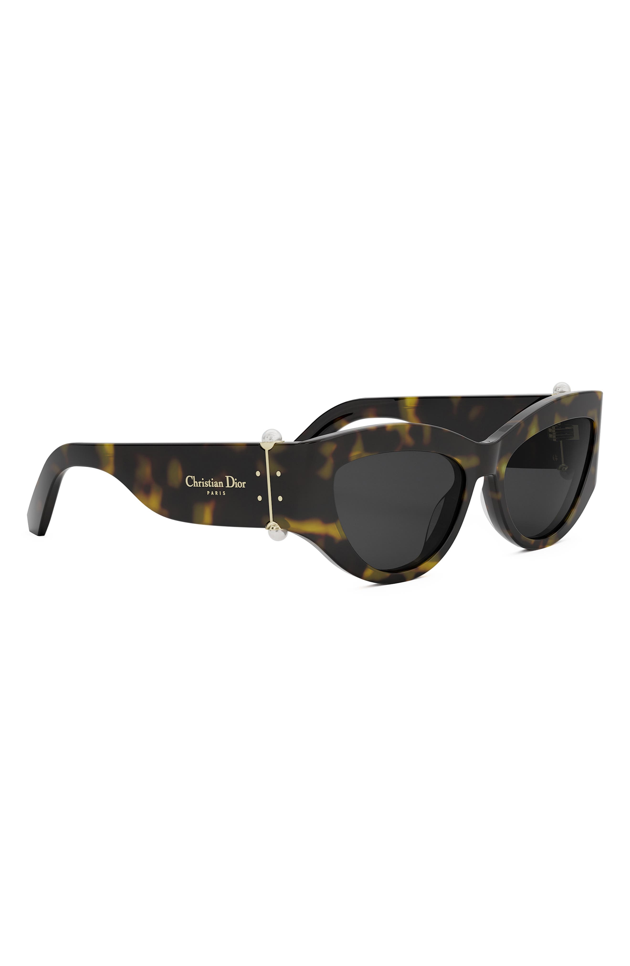 'DiorTribales B1I 55mm Cat Eye Sunglasses in Dark Havana /Smoke at Nordstrom - 4