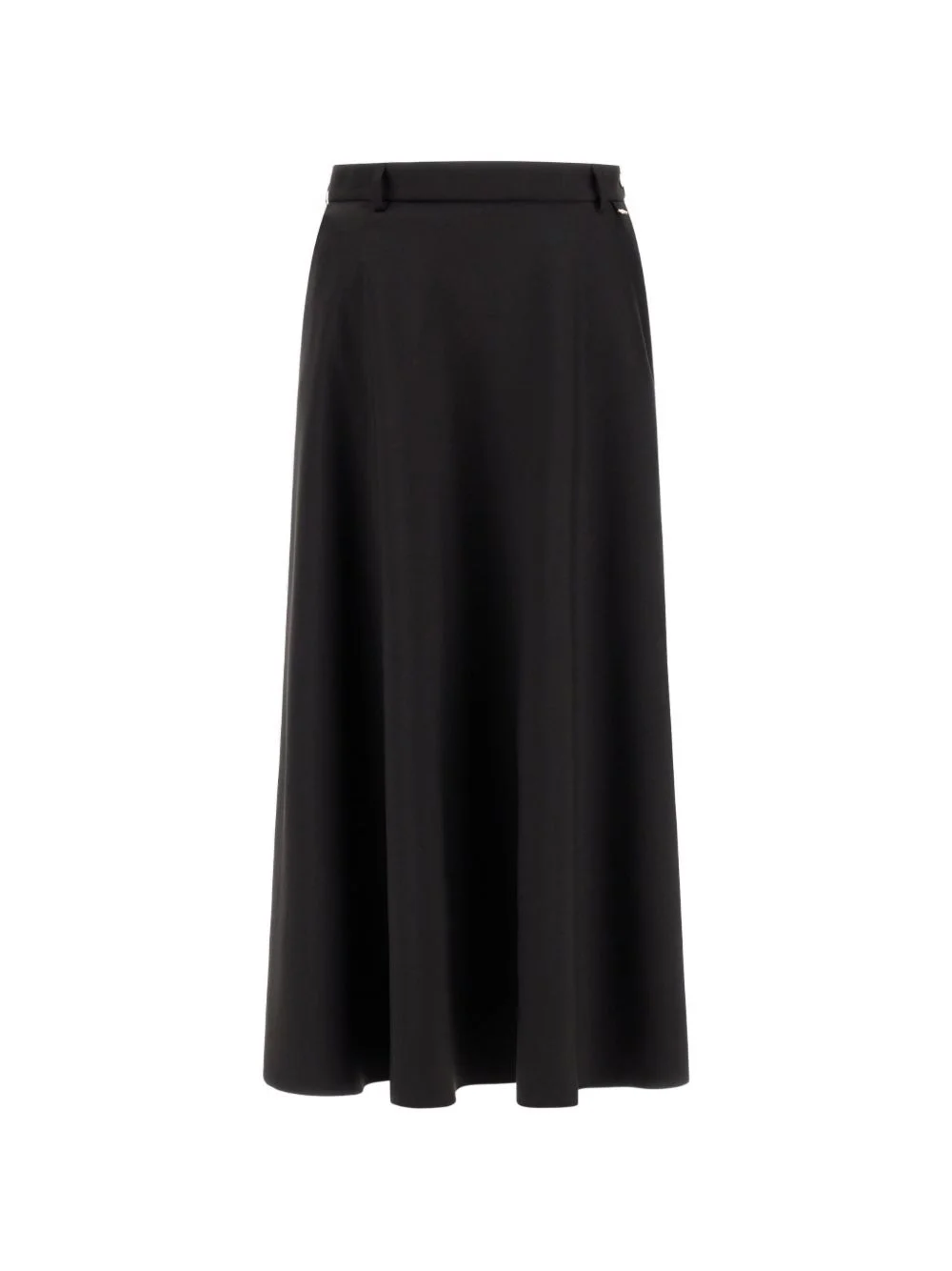 button-detail flared midi skirt - 1