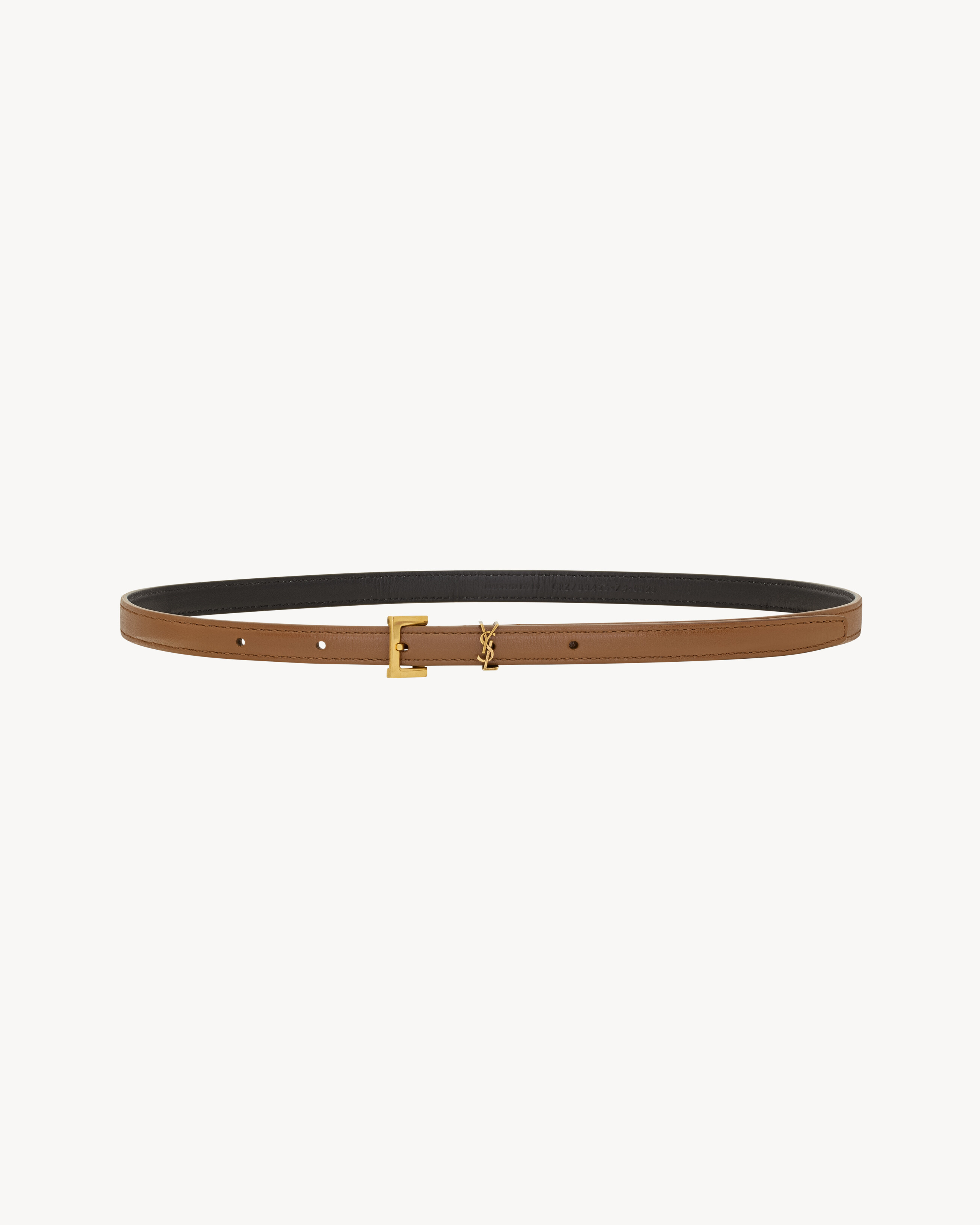 cassandre extra thin belt in smooth leather - 2