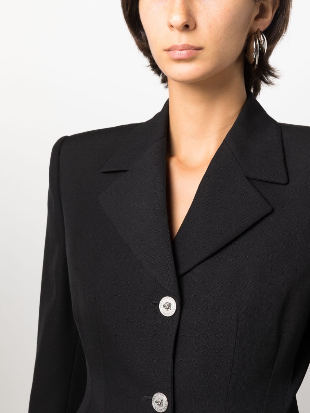 grain-de-poudre wool blazer - 5