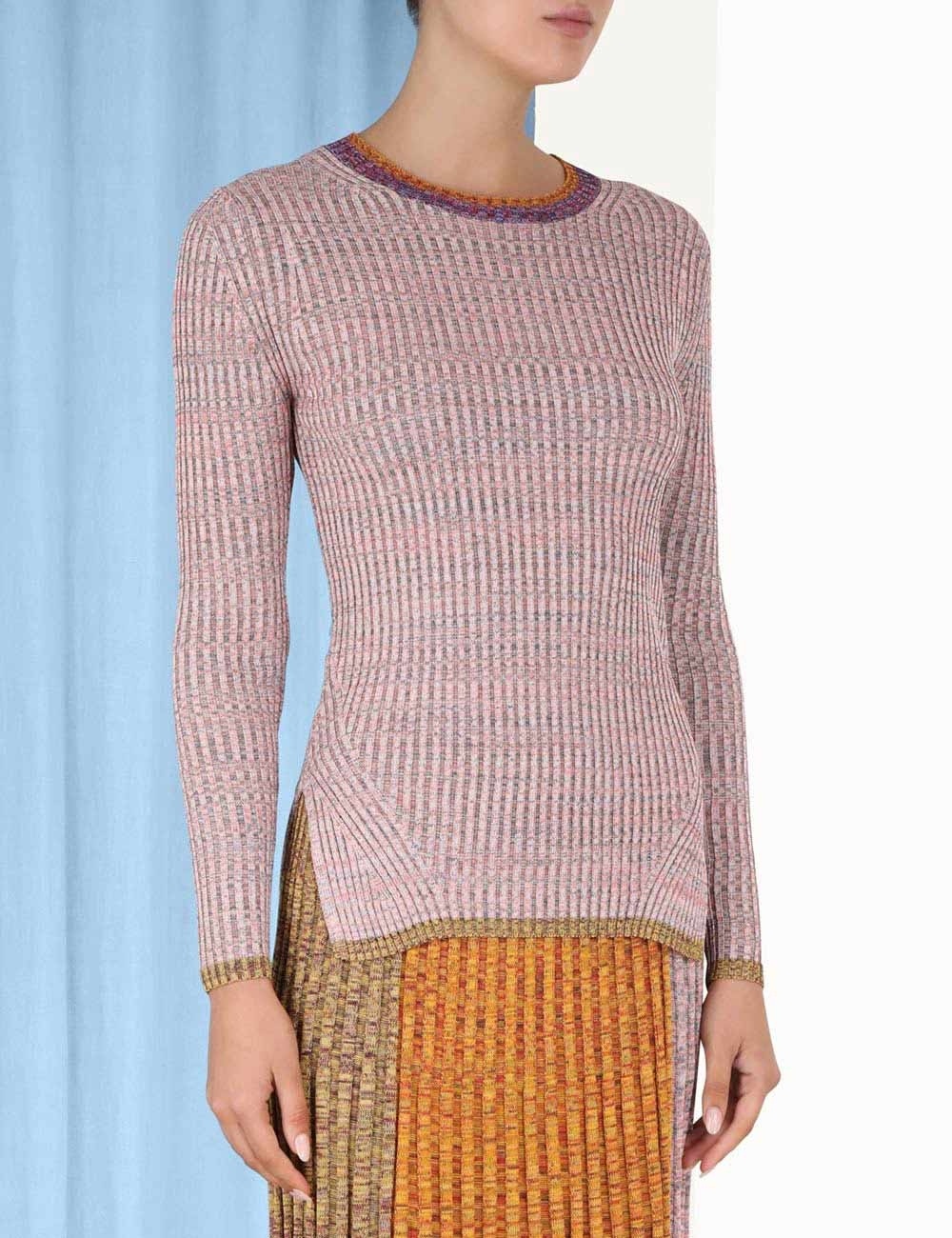 KALEIDOSCOPE MOULINE SWEATER - 5