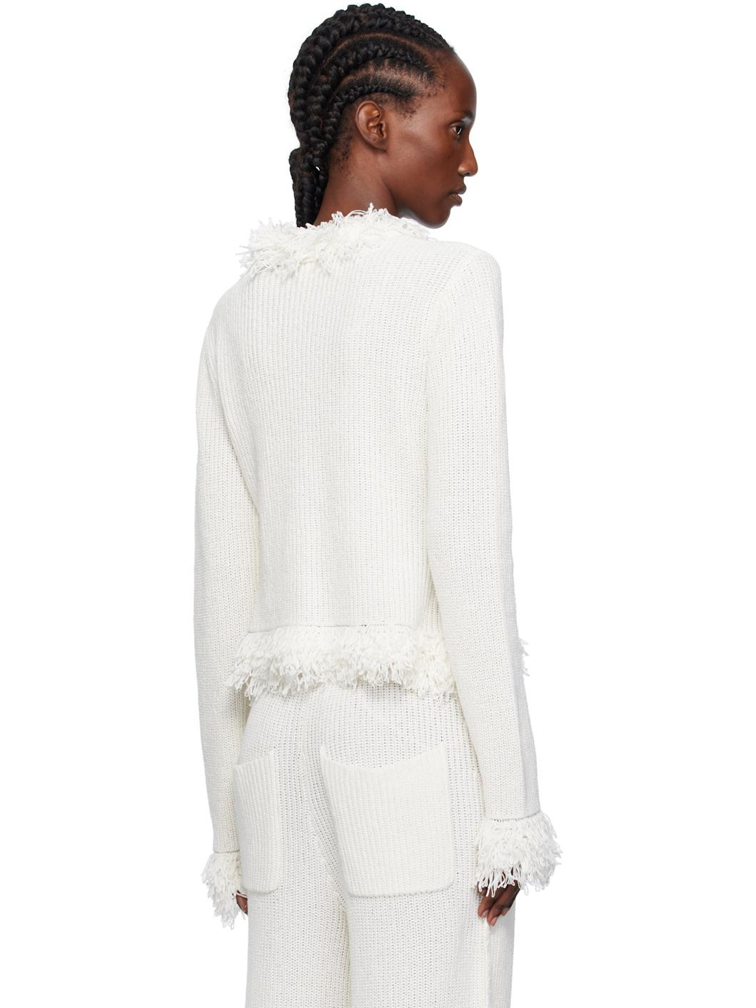White Mello Cardigan - 3