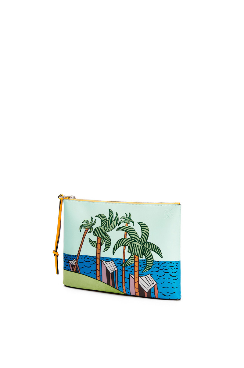 Easter Island Oblong Pouch in classic calfskin 3