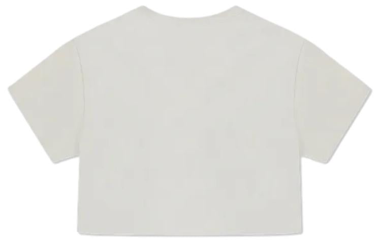 (WMNS) Converse Retro Chuck Cropped T-Shirt 'Egret' 10026367-A03 - 2