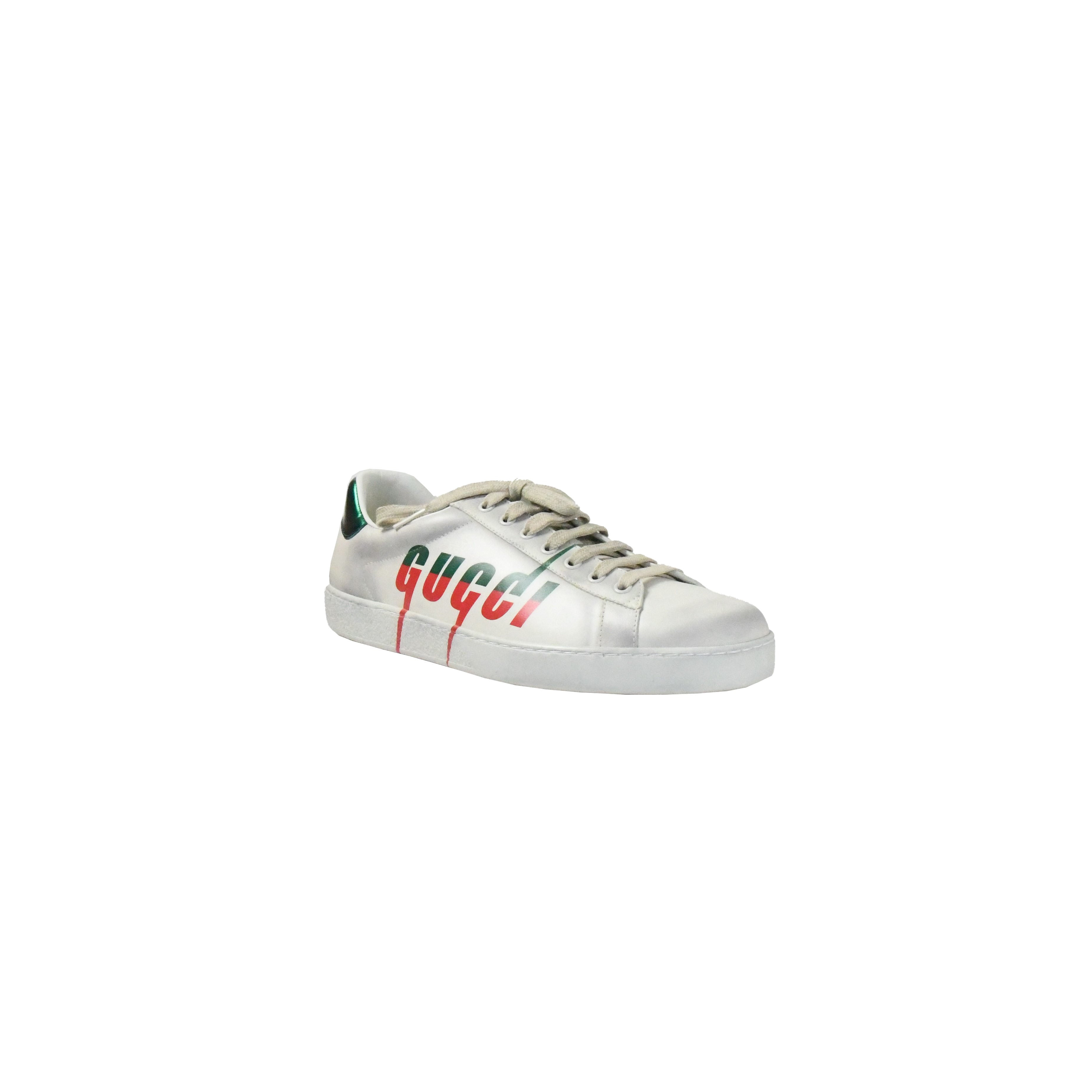 Gucci Ace Logo Sneaker White Red Verde - 1