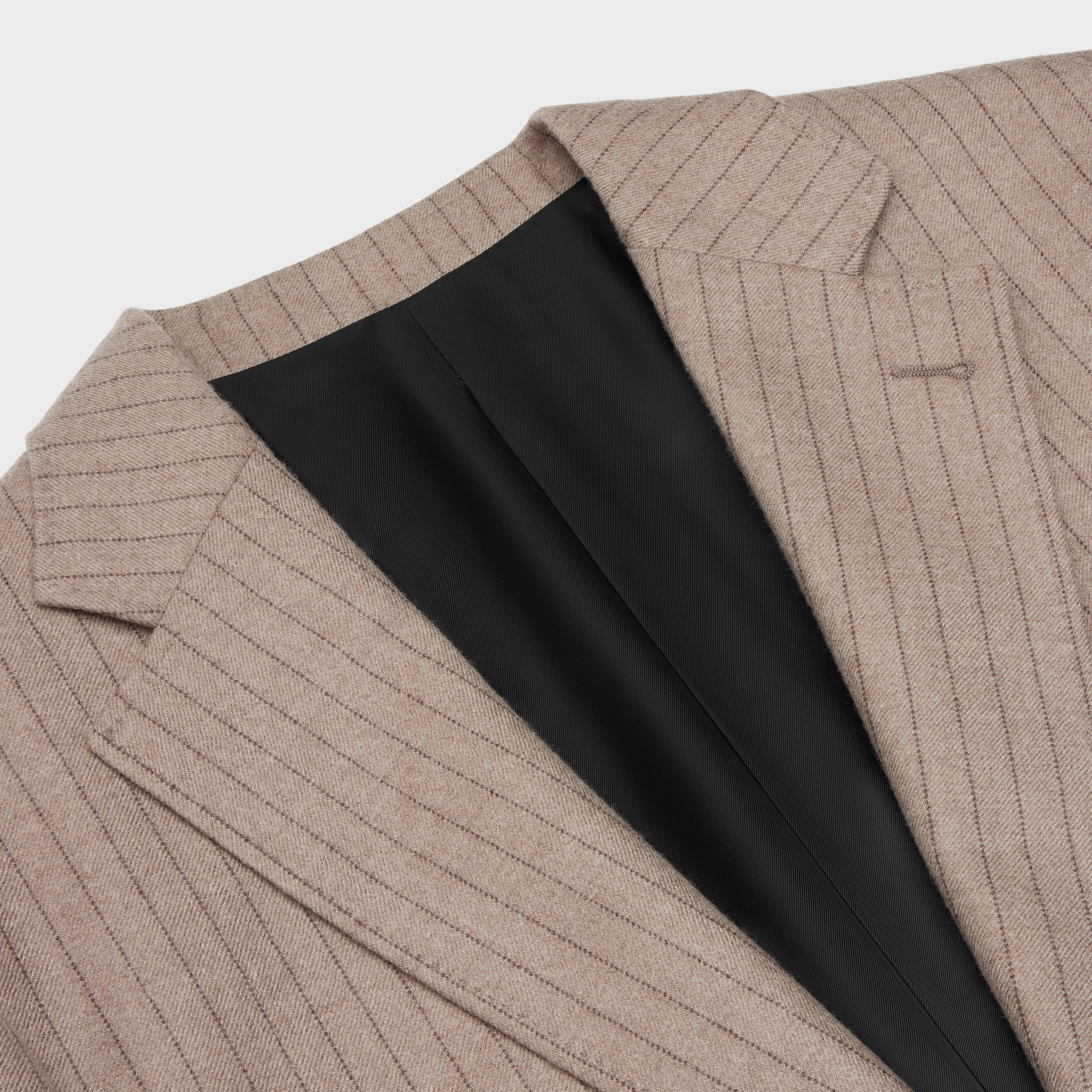 garçon jacket with elbow patches in cashmere flannel - 3