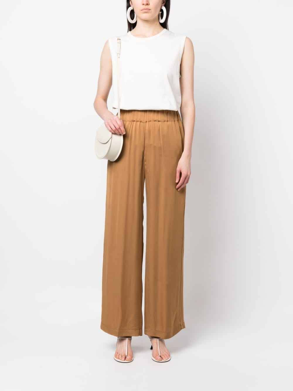 high-waist wide-leg trousers - 2