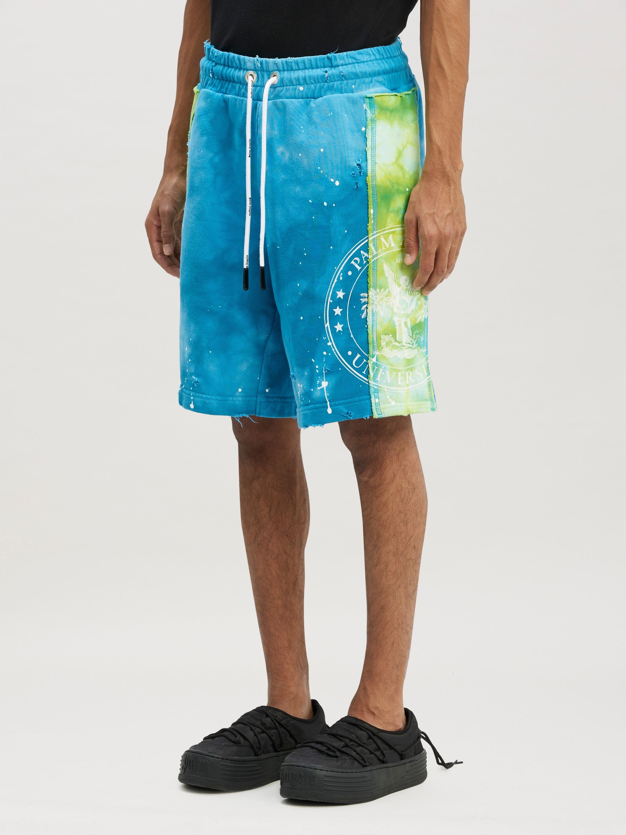 Mix Tie Dye Cut Vint Sweatshorts - 4