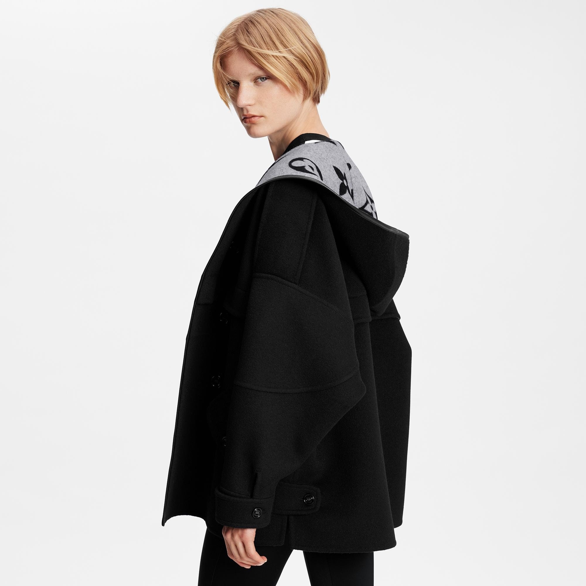 Double Face Pea Coat - 7