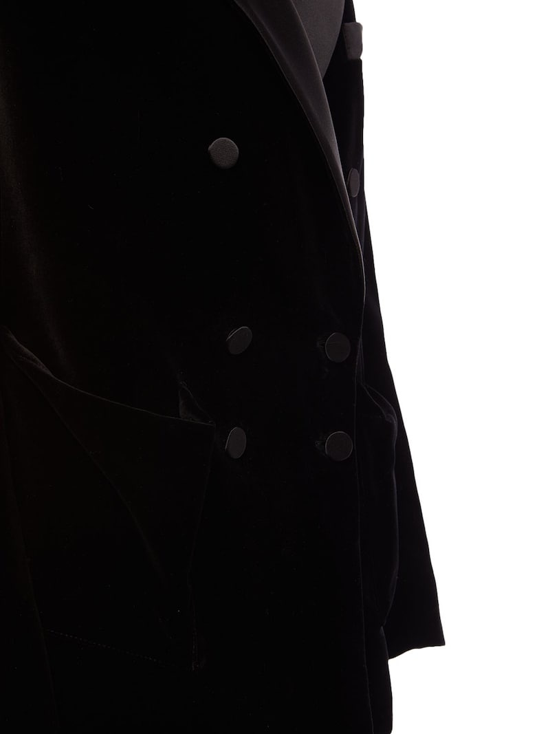 Cotton velvet tuxedo jacket - 2
