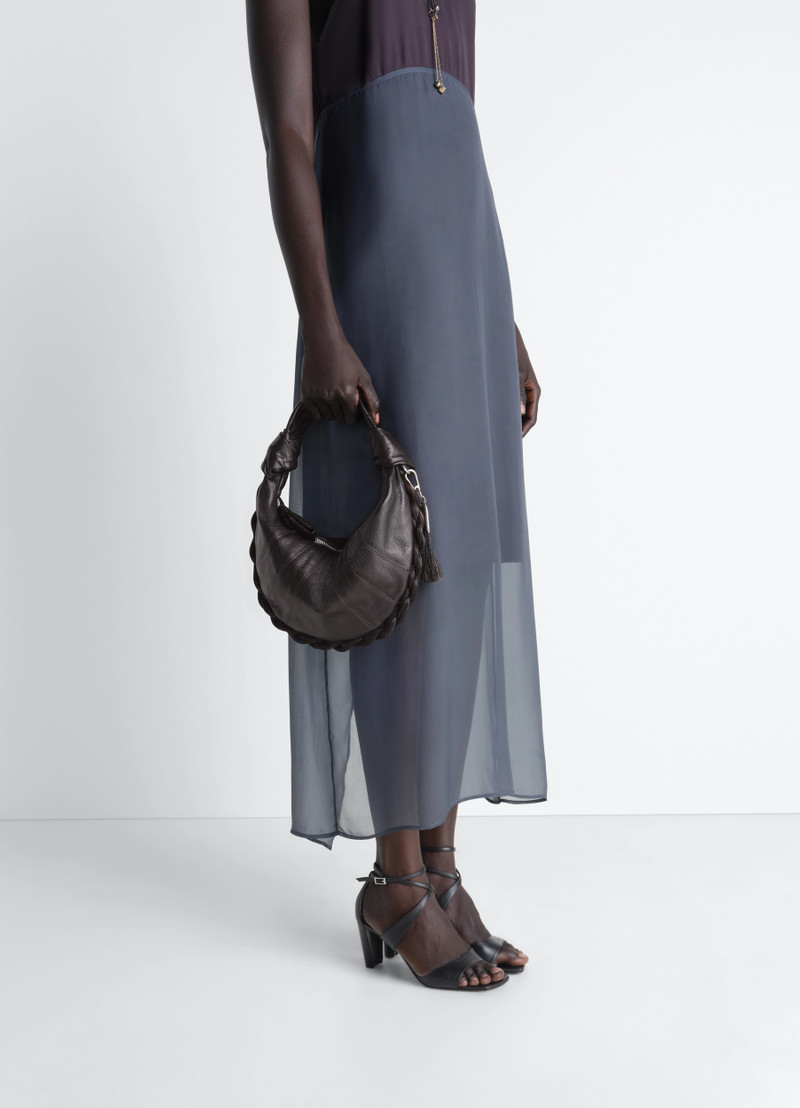 Lemaire MINI FORTUNE CROISSANT BAG IN LEATHER AND HORSEHAIR outlook