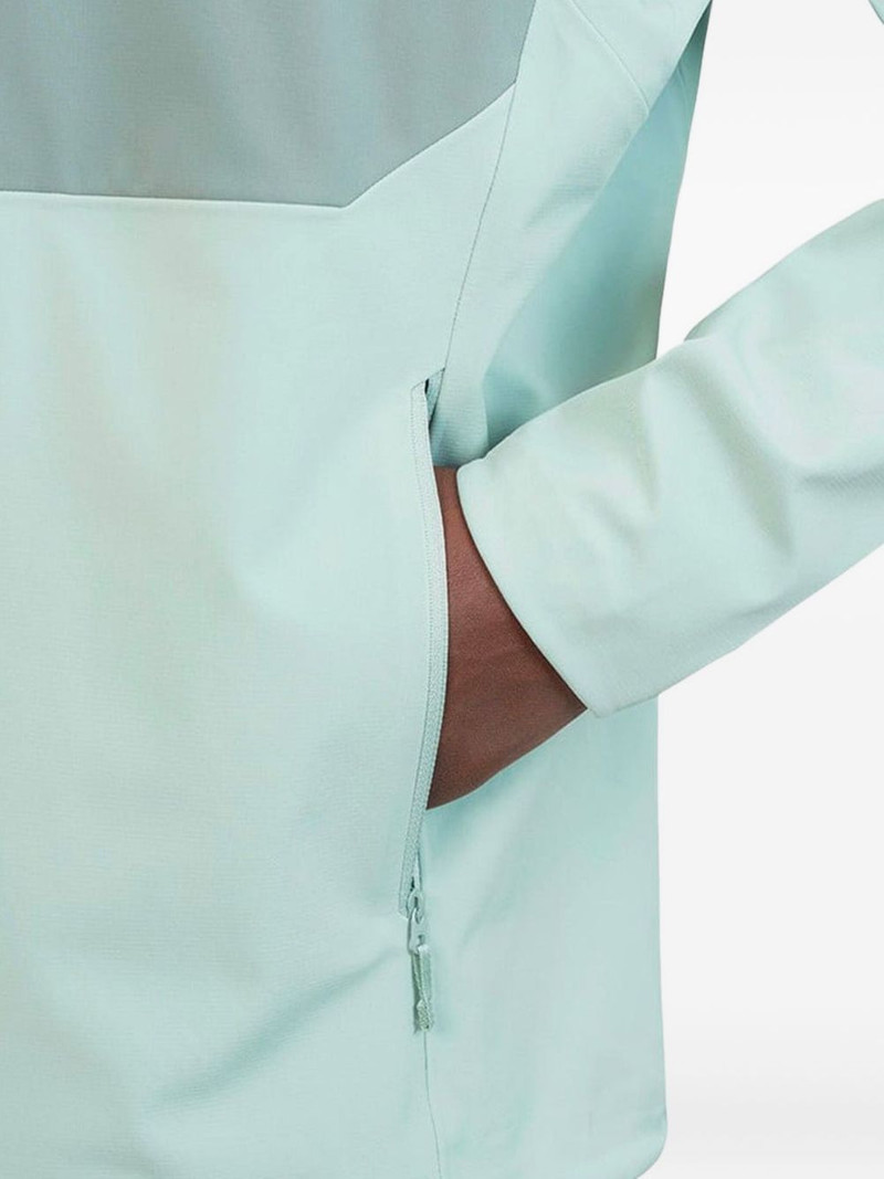 panelled zip-up hoodie 5