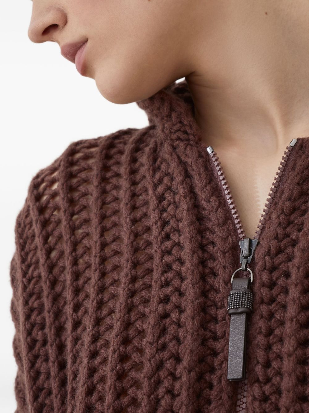 open-knit cardigan - 5