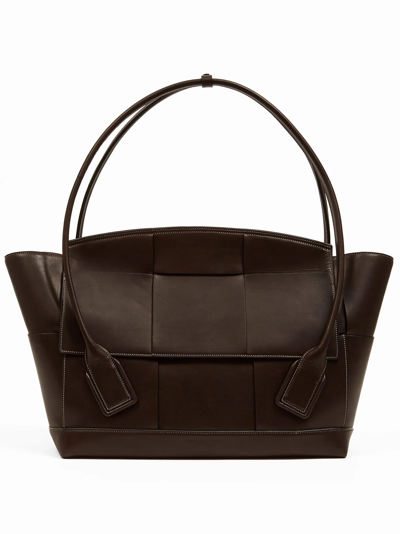 The Arco large Intrecciato leather bag - 1