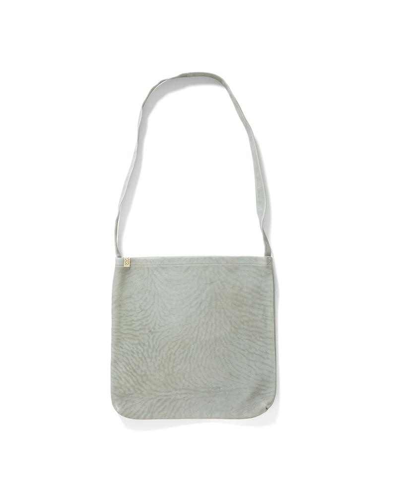 LEATHER RECORD BAG DMGD SAND - 1