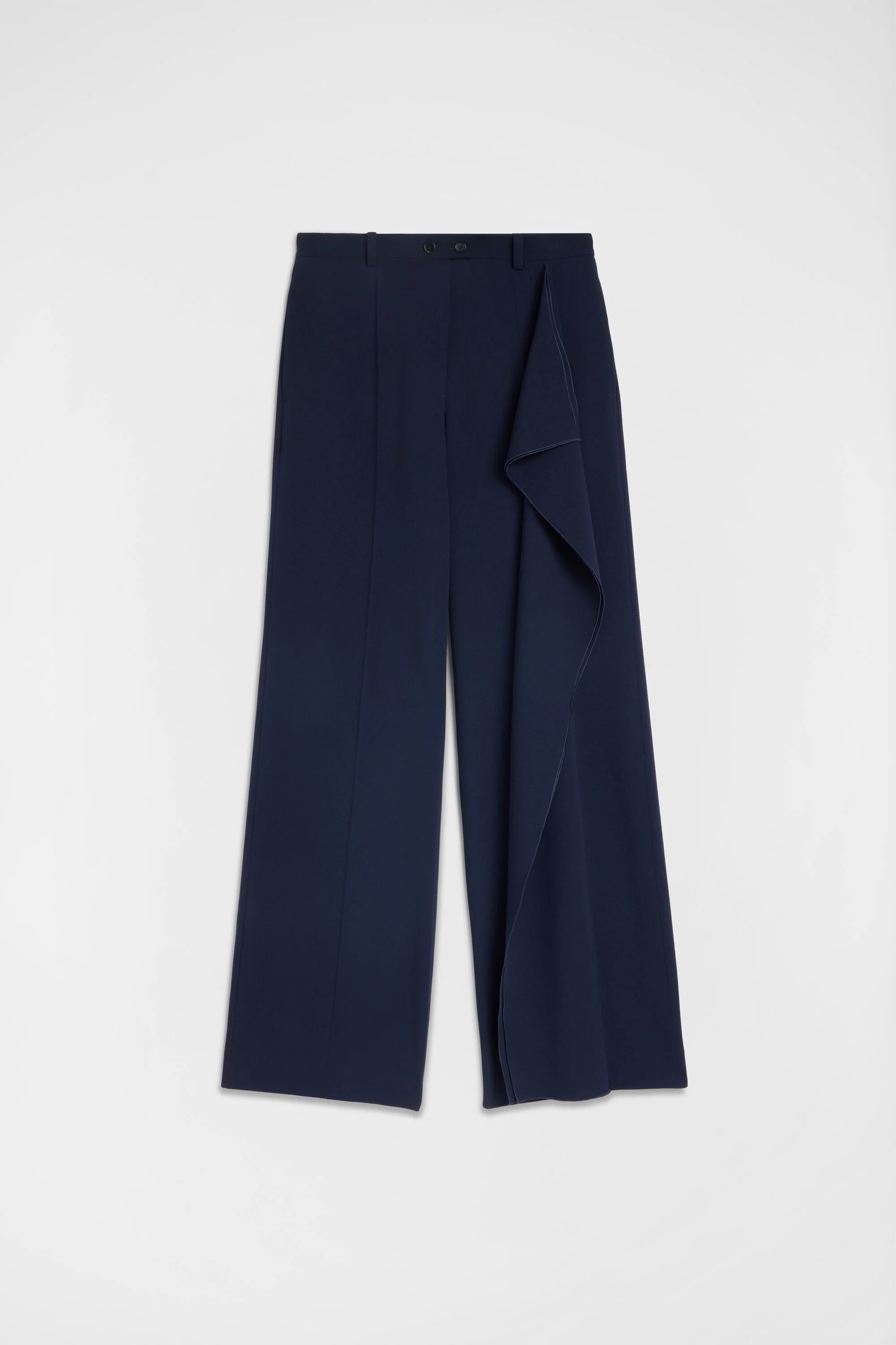 Wool Sablé Trousers - 1