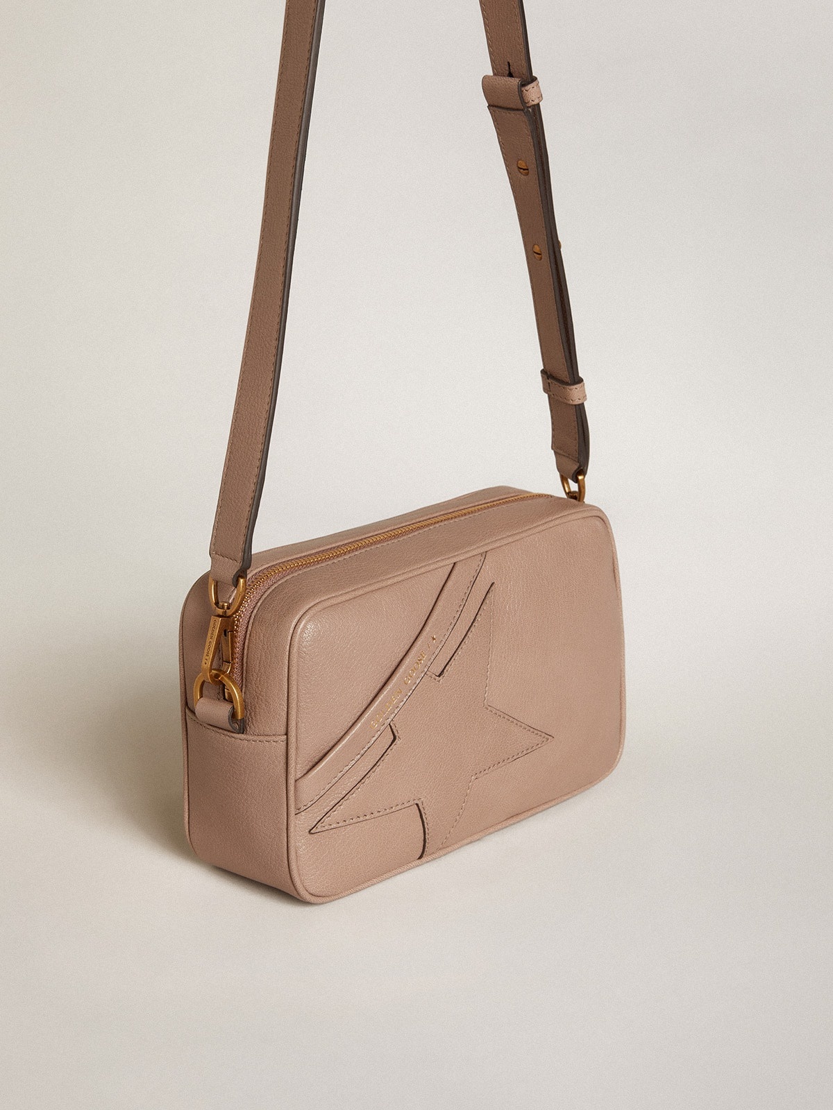 Women’s Star Bag in ash-colored leather - 2