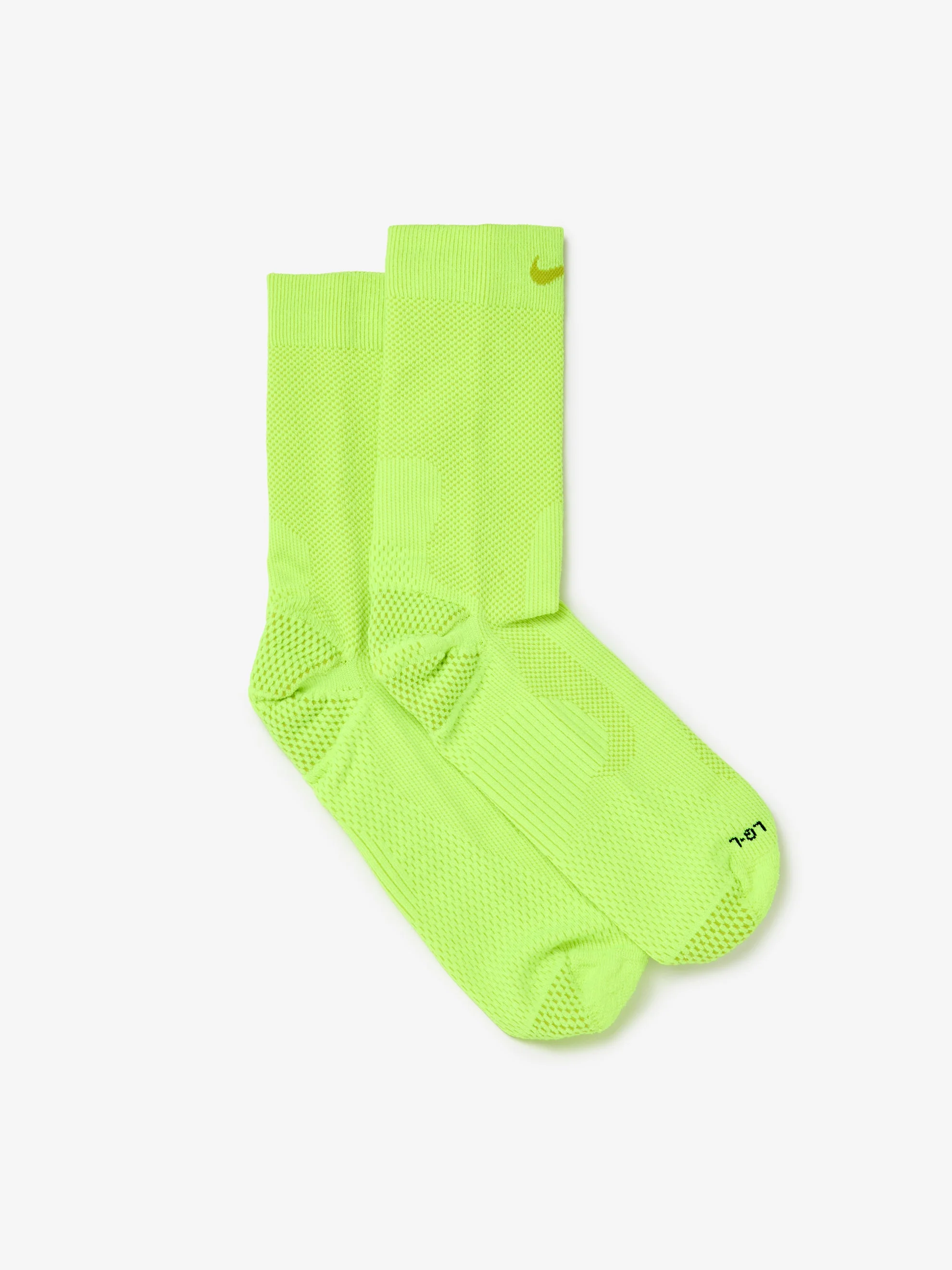 NIKE RUNNING LIGHTWEIGHT CREW SOCKS (VOLT/BRIGHT CACTUS) - 1