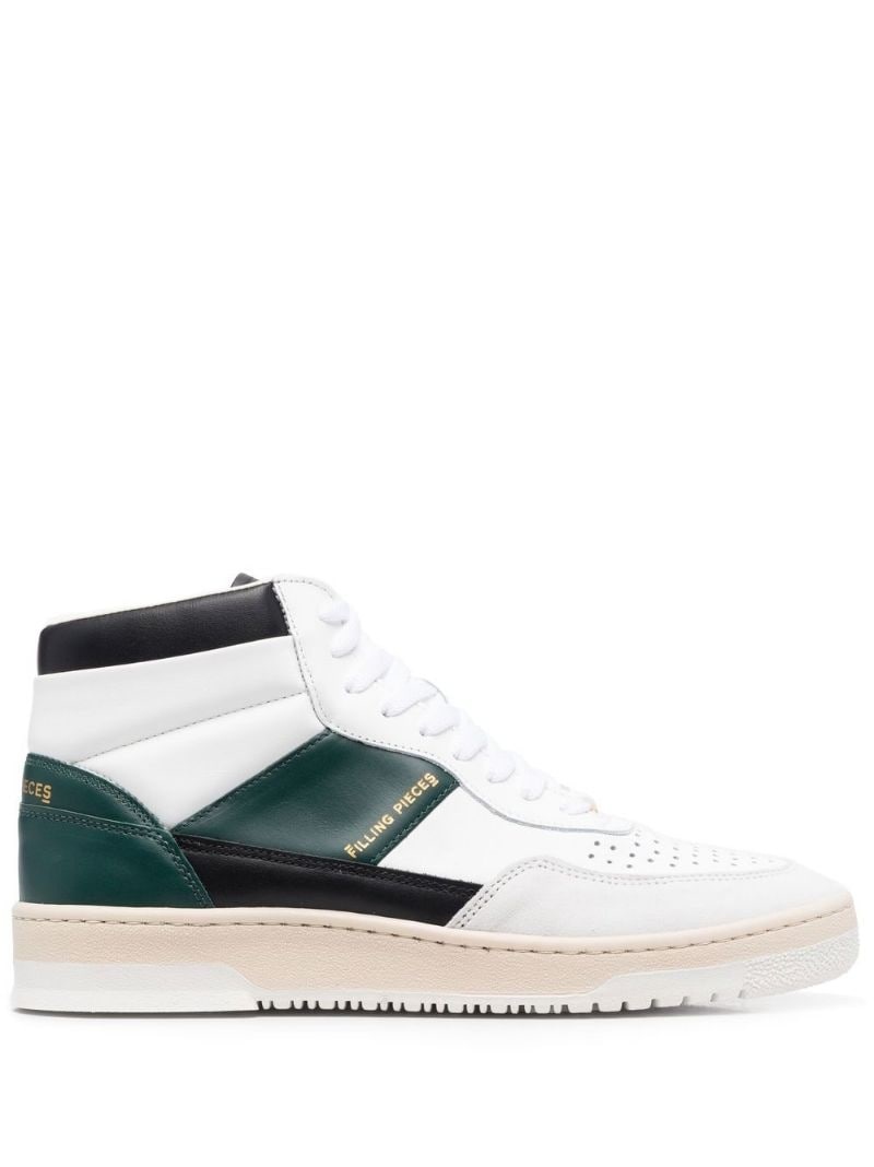 colour-block panelled sneakers - 1