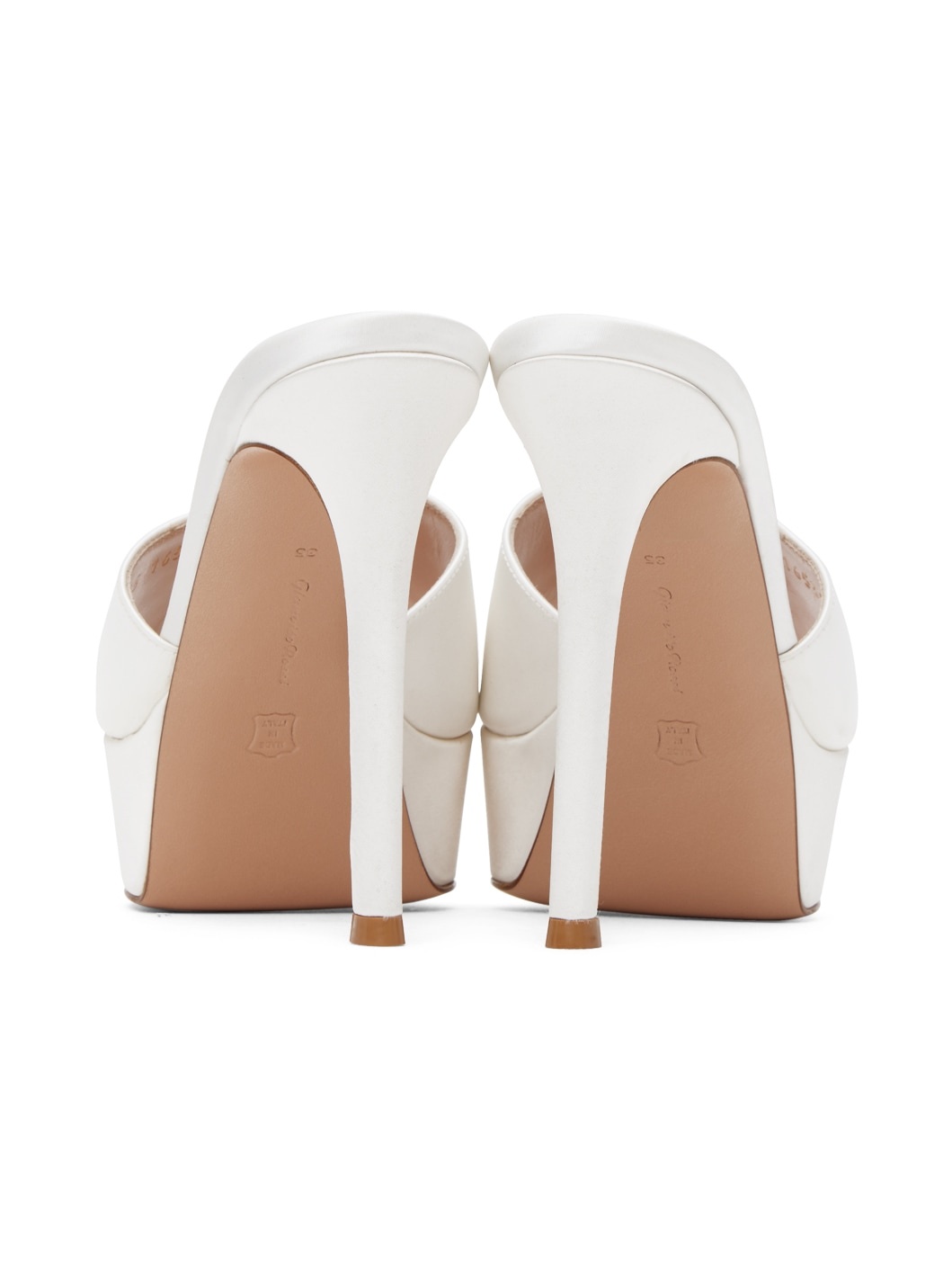 SSENSE Exclusive White Heeled Sandals - 2