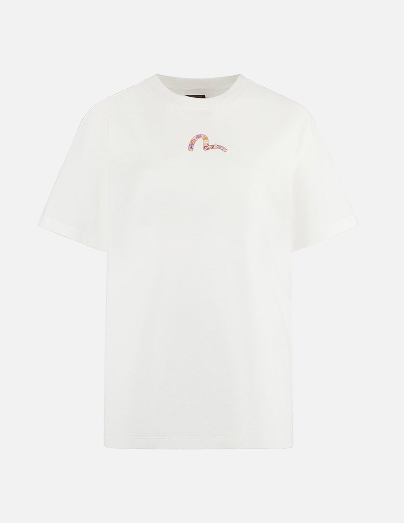 EVISU Magnolia and Knots Daicock Print Boyfriend T-shirt outlook