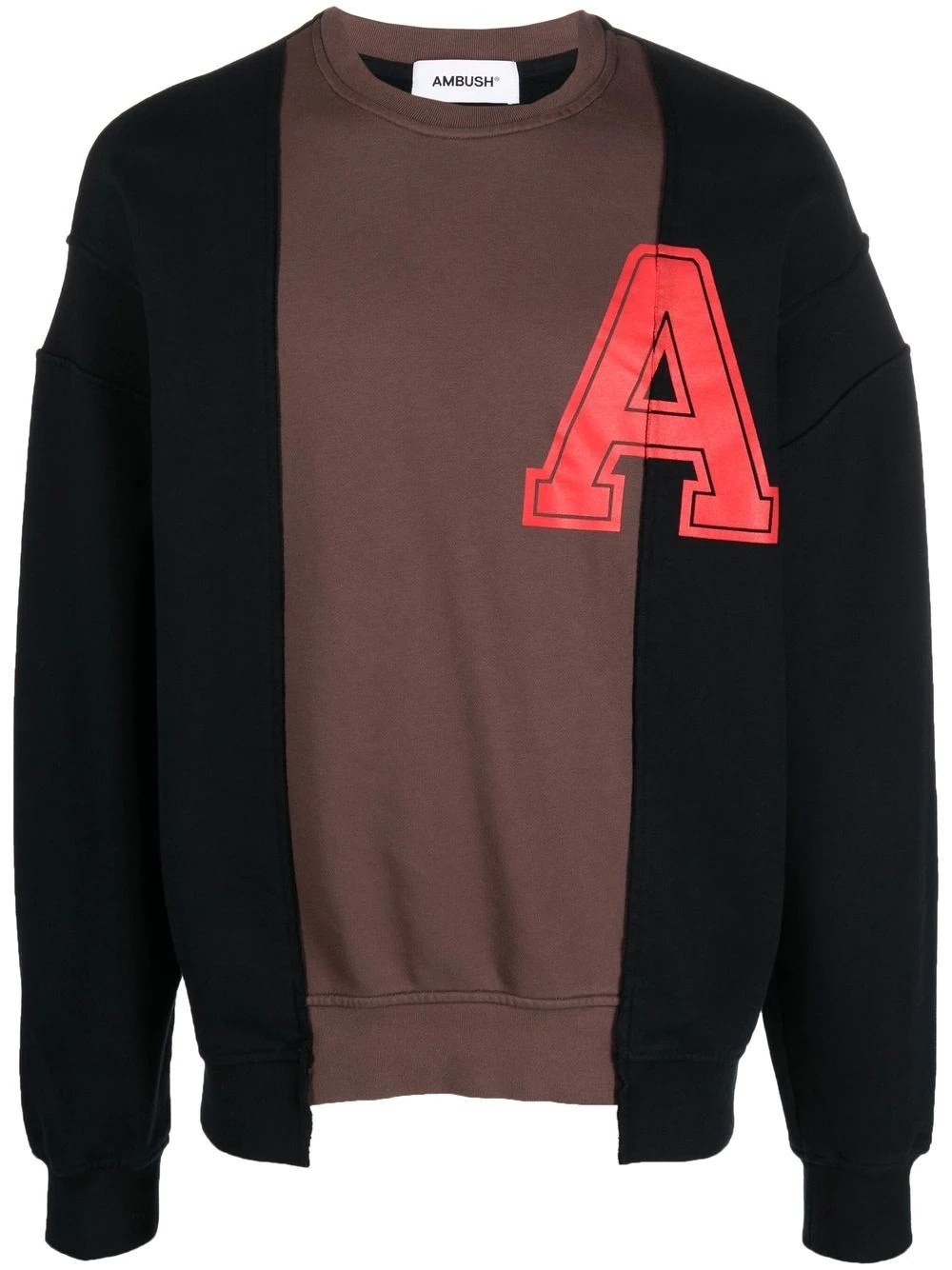 letter-print long-sleeve sweatshirt - 1