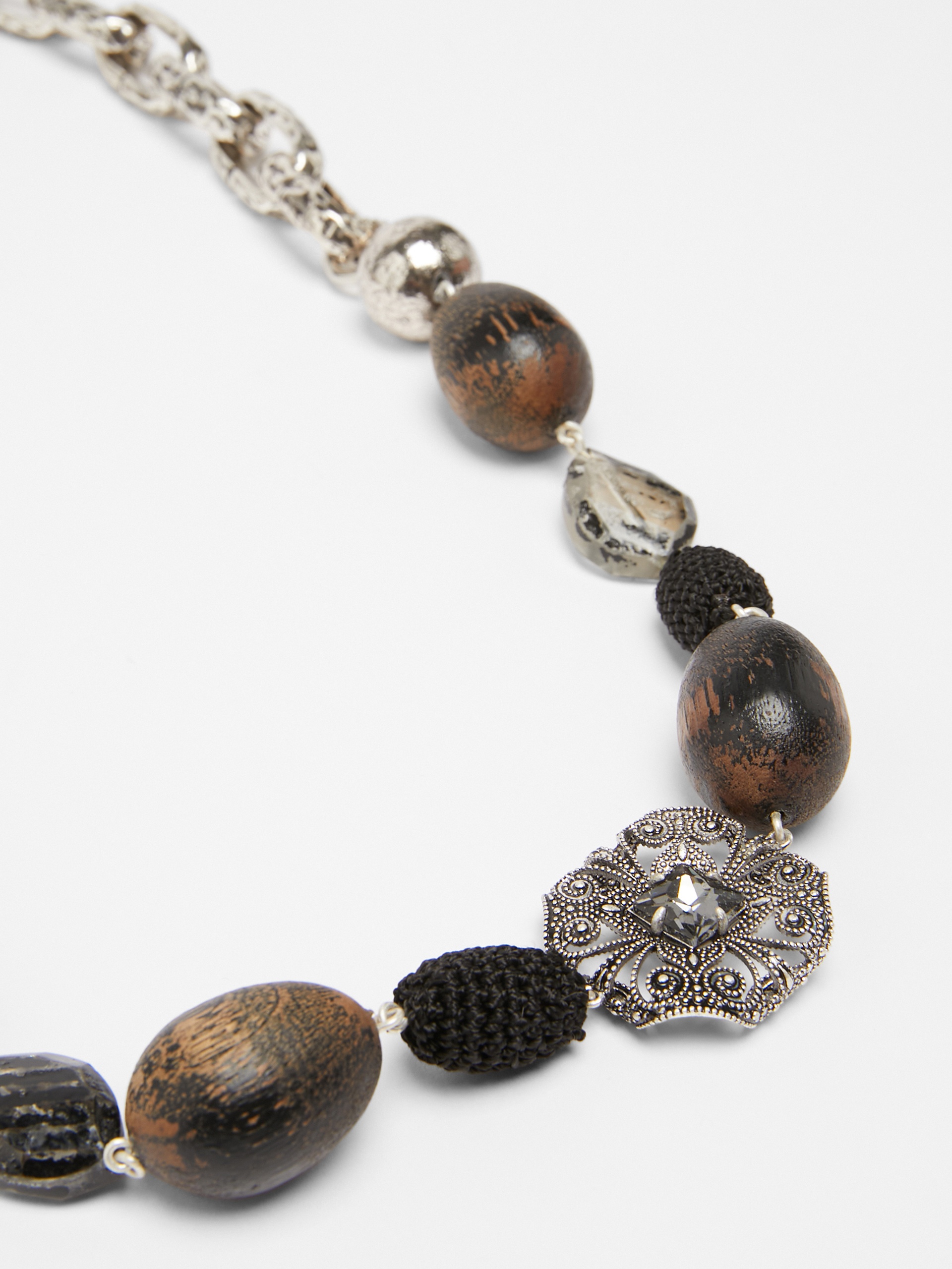 ERBERT Metal and resin chain necklace - 2