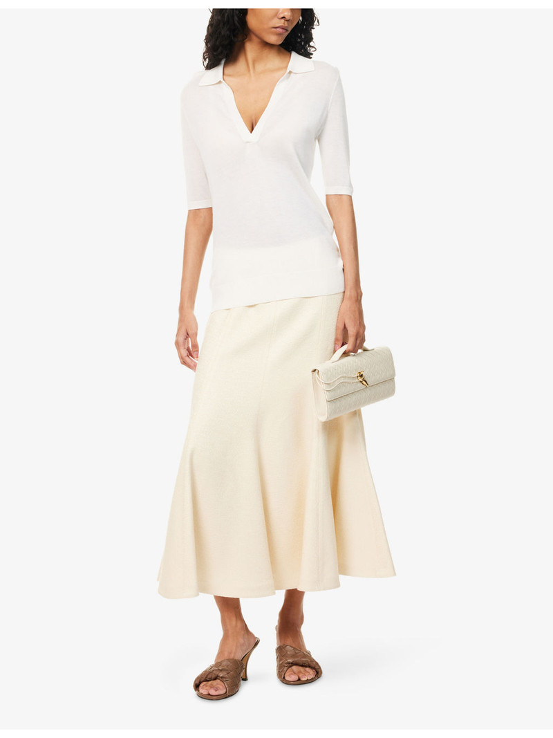 GABRIELA HEARST Frank Regular-Fit Cashmere-And-Silk Knit Polo Shirt outlook