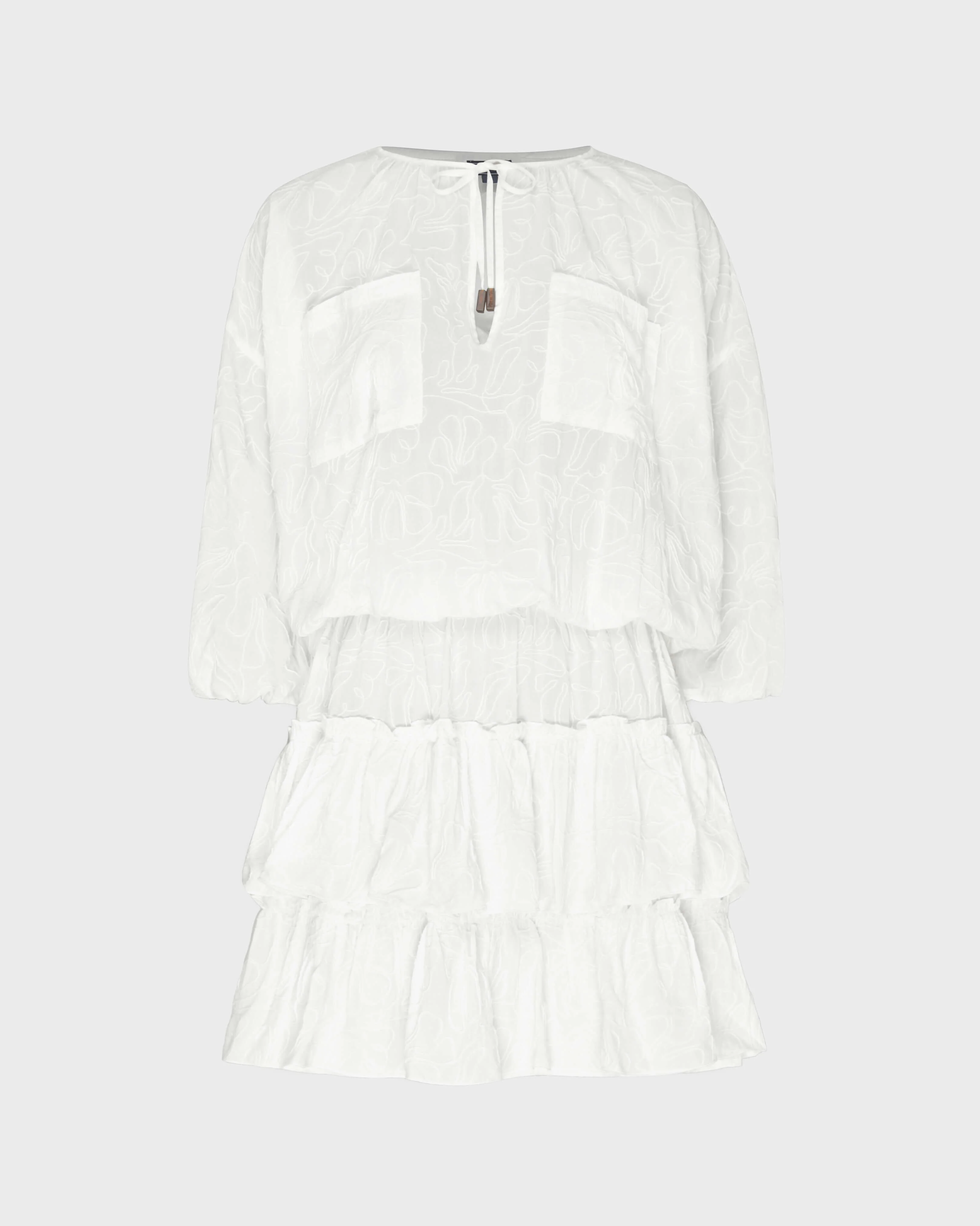 WOMEN VISCOSE DRESS SEASHELLS - 1