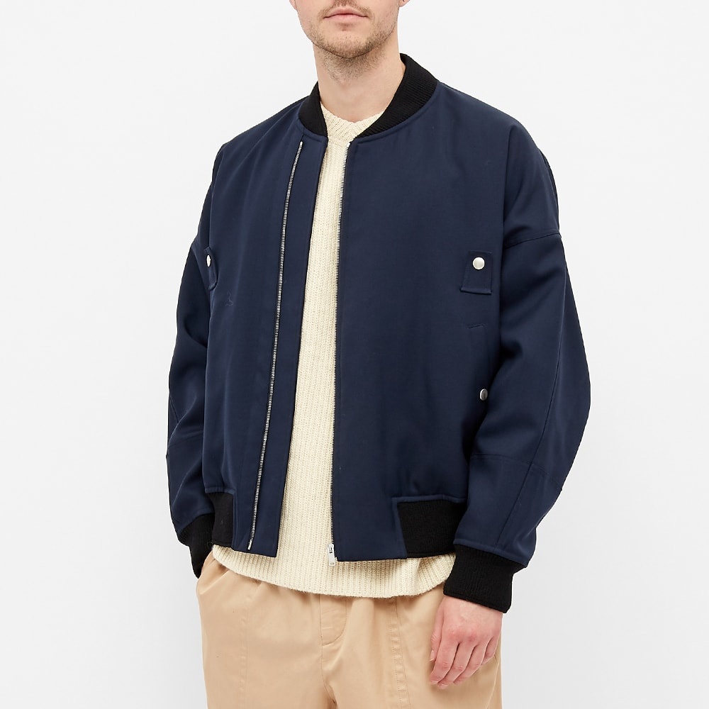 Jil Sander Gabardine Bomber Jacket - 5