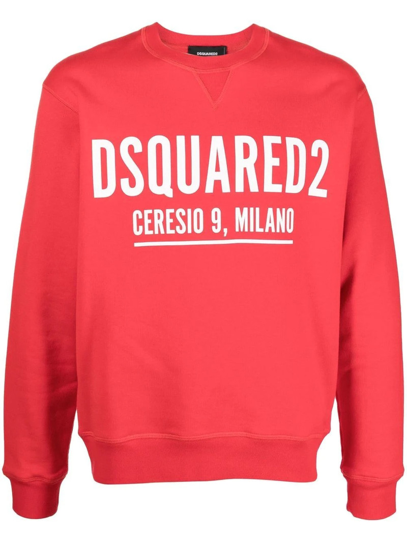 logo-print cotton sweatshirt 1