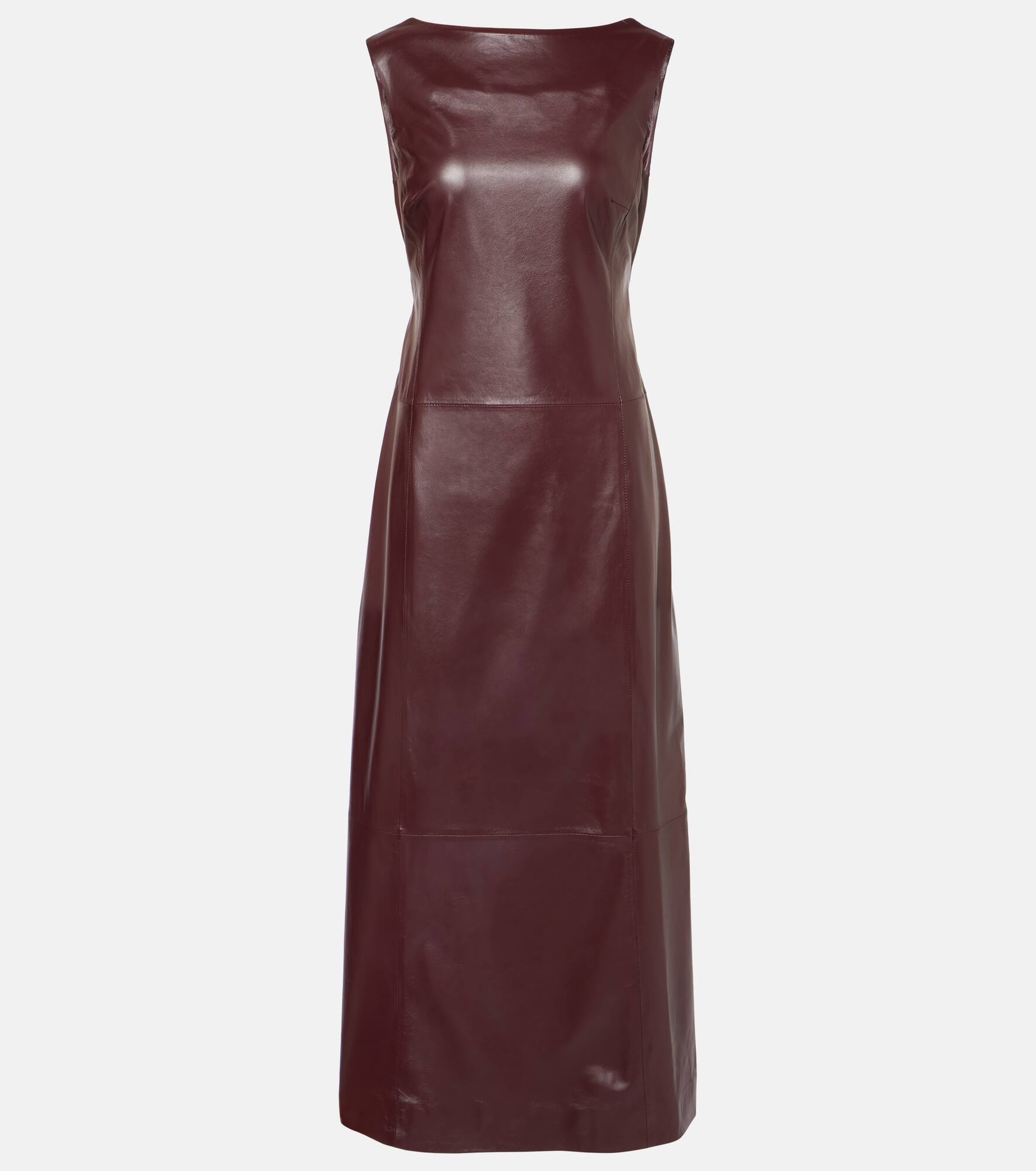 Ellery leather midi dress - 1