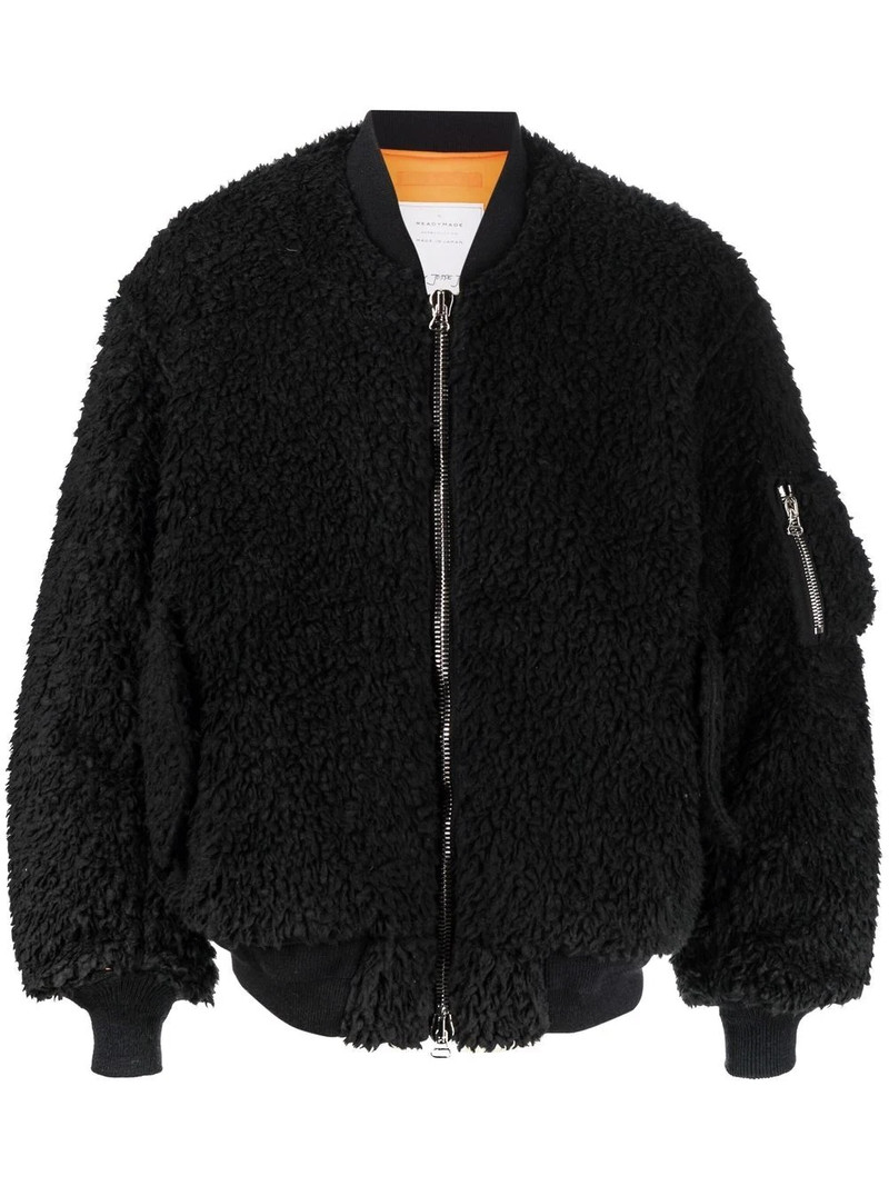 Teddy bomber jacket - 1