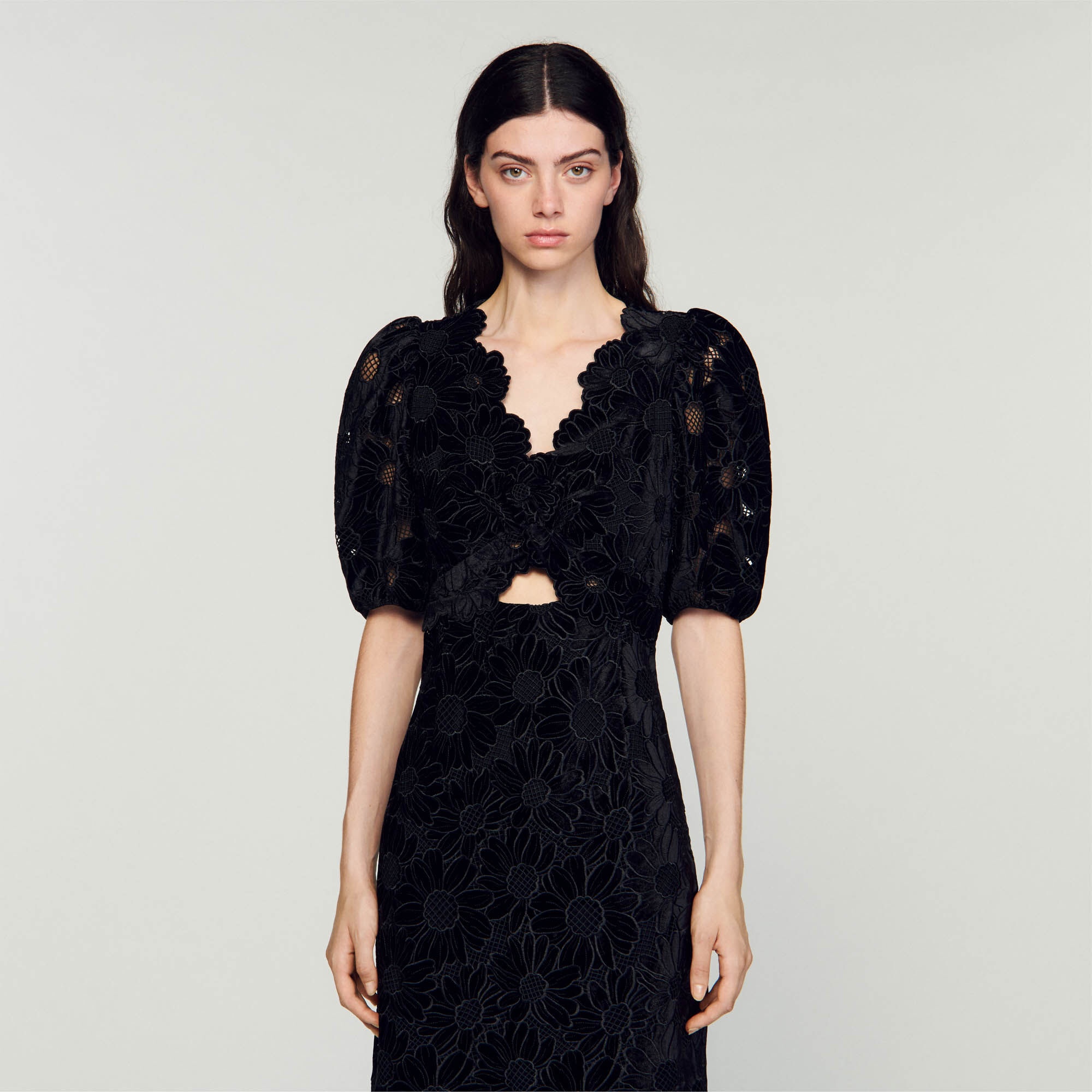 VELVET MAXI DRESS - 5