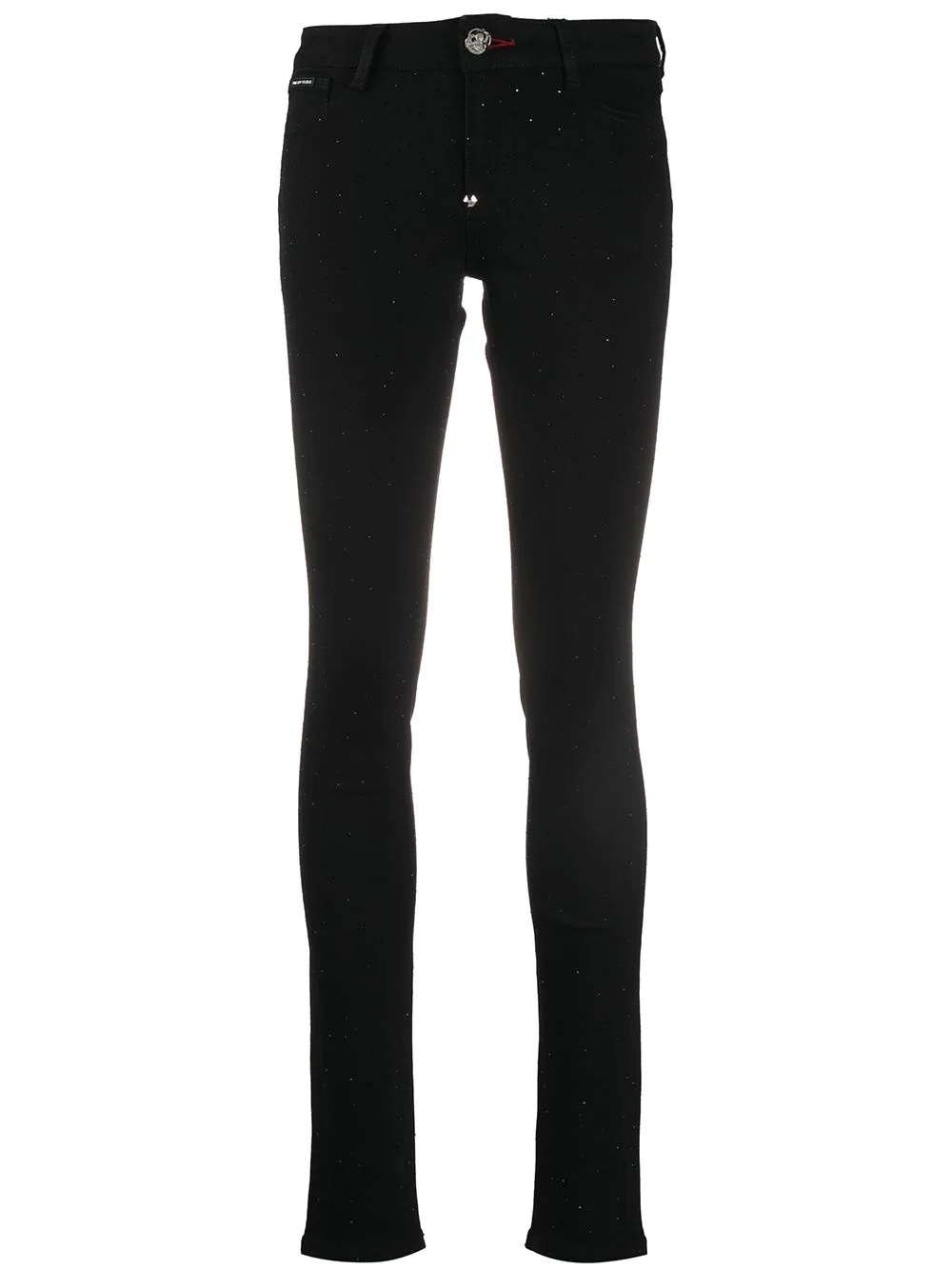 denim mid rise skinny jeans - 1